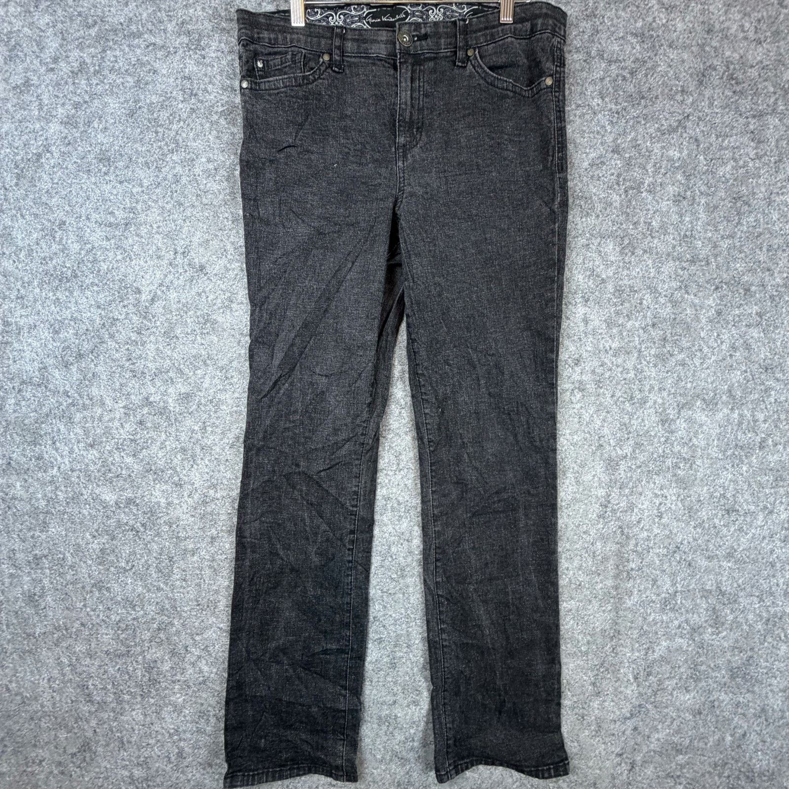 Gloria Vanderbilt Y2K Gloria Vanderbilt Amanda Jeans Womens 12 Black Denim Size 32" / US 10 / IT 46 - 1 Thumbnail