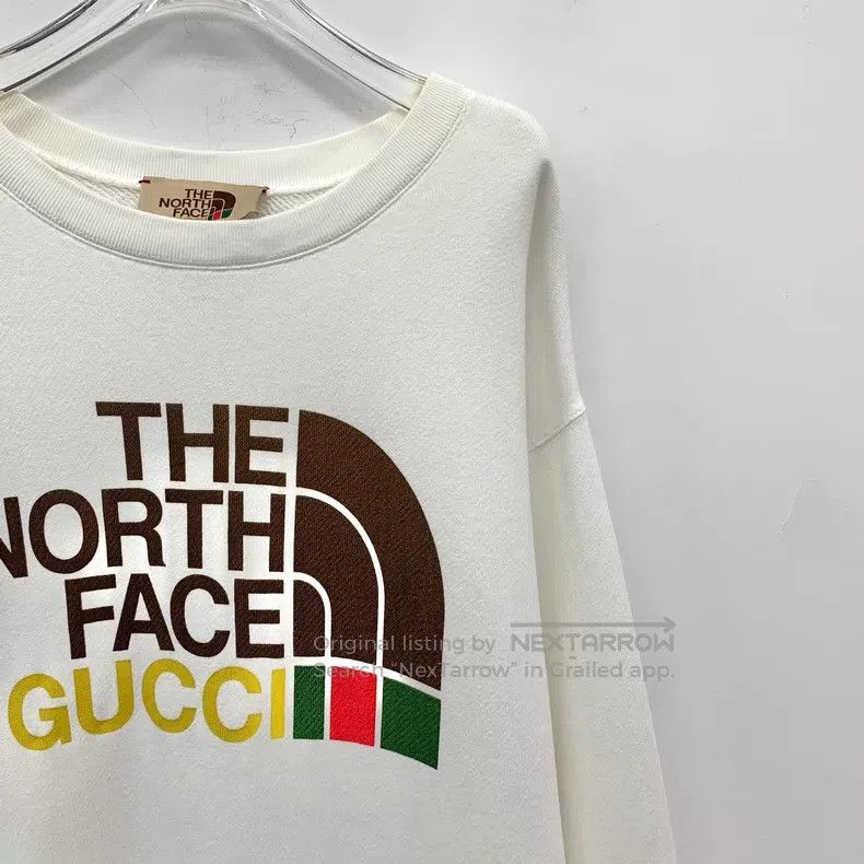 Gucci Gucci White logo letter print cotton round-neck long-sleev Size US M / EU 48-50 / 2 - 3 Thumbnail