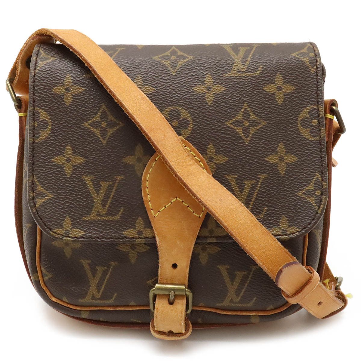 Louis Vuitton Louis Vuitton Louis Vuitton Monogram Mini Cartouchiere 16 PM Shoulder Bag M51254 Canvas Crossbody Bag M51254 in Good Condition Size ONE SIZE - 1 Thumbnail