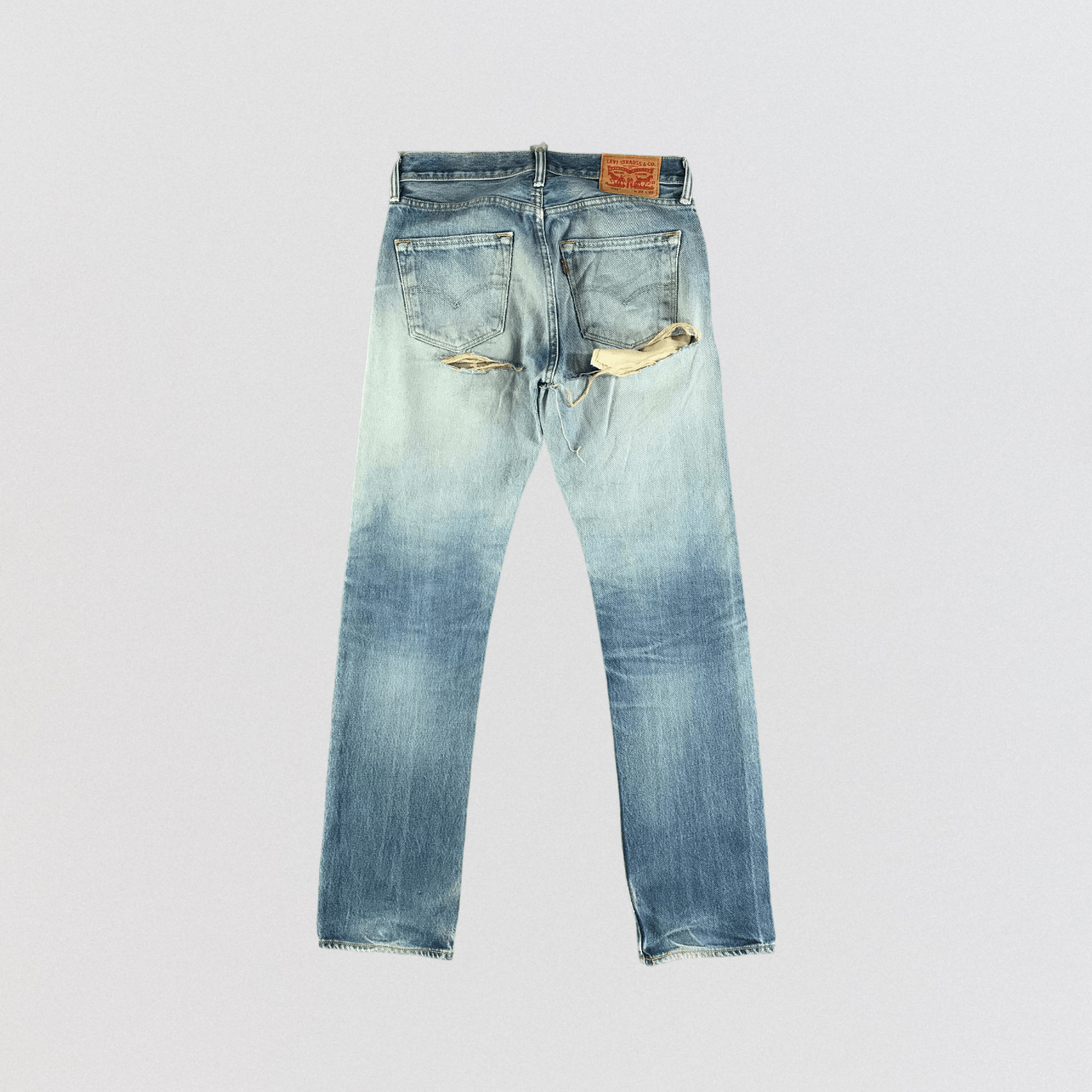 Levi's Vintage Blue Wash Levis 501 Jeans-JM3339 Size US 31 - 2 Thumbnail