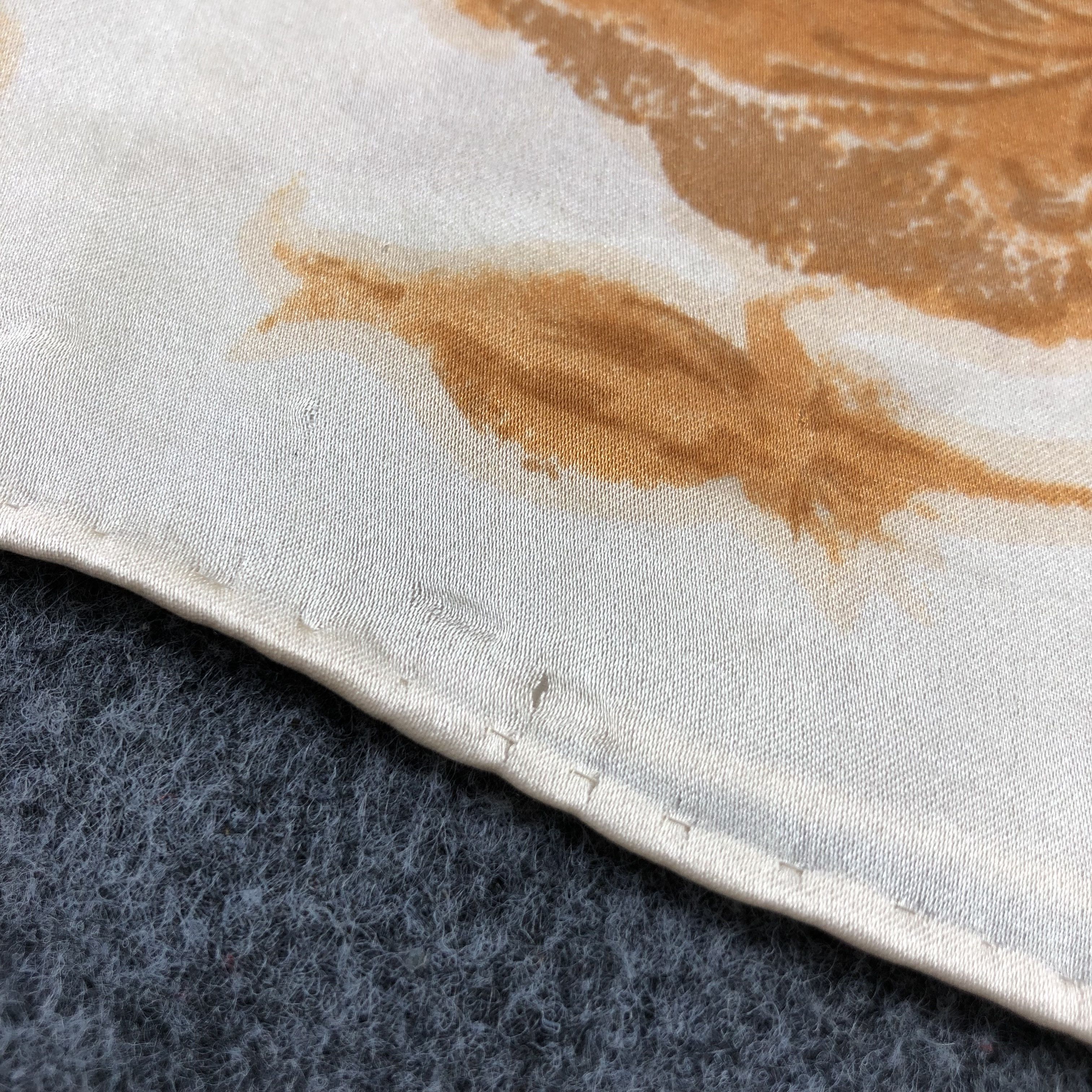 Vintage Aurora Hand Rolled Silk Scarf M890 Size ONE SIZE - 6 Thumbnail