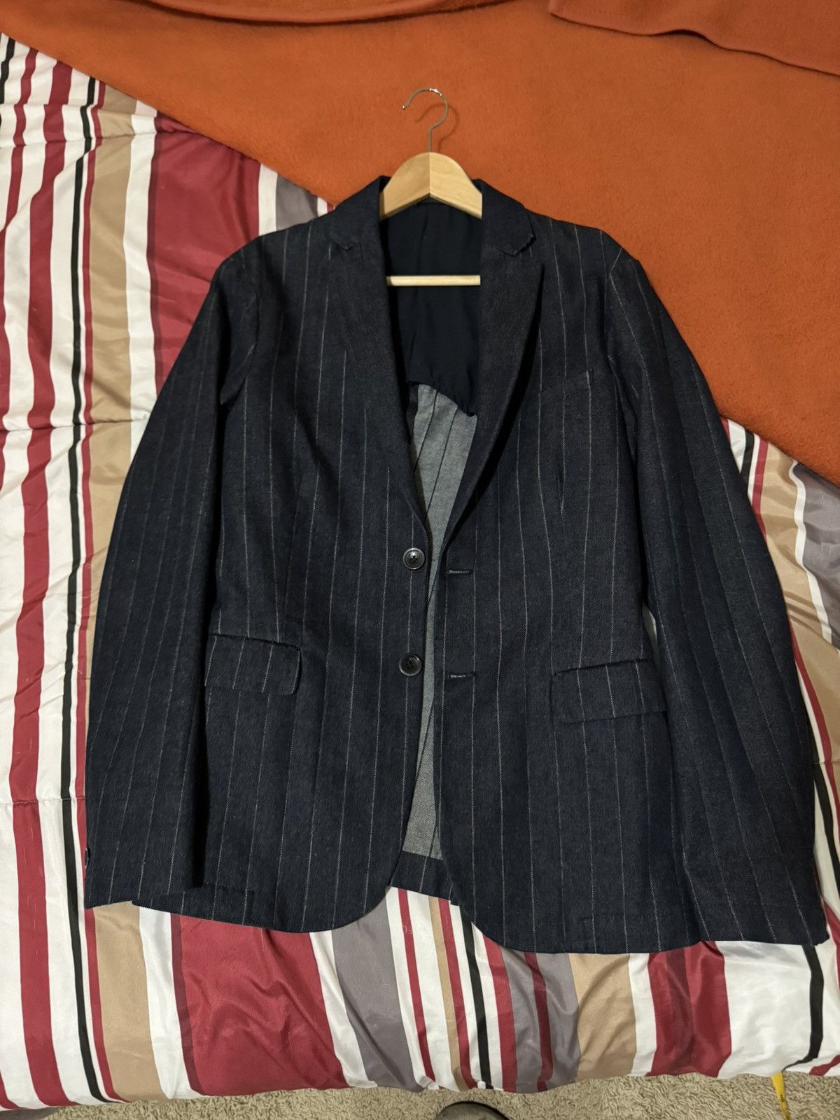 Emporio Armani Emporio Armani striped blazer size 50 Size 50S - 1 Thumbnail