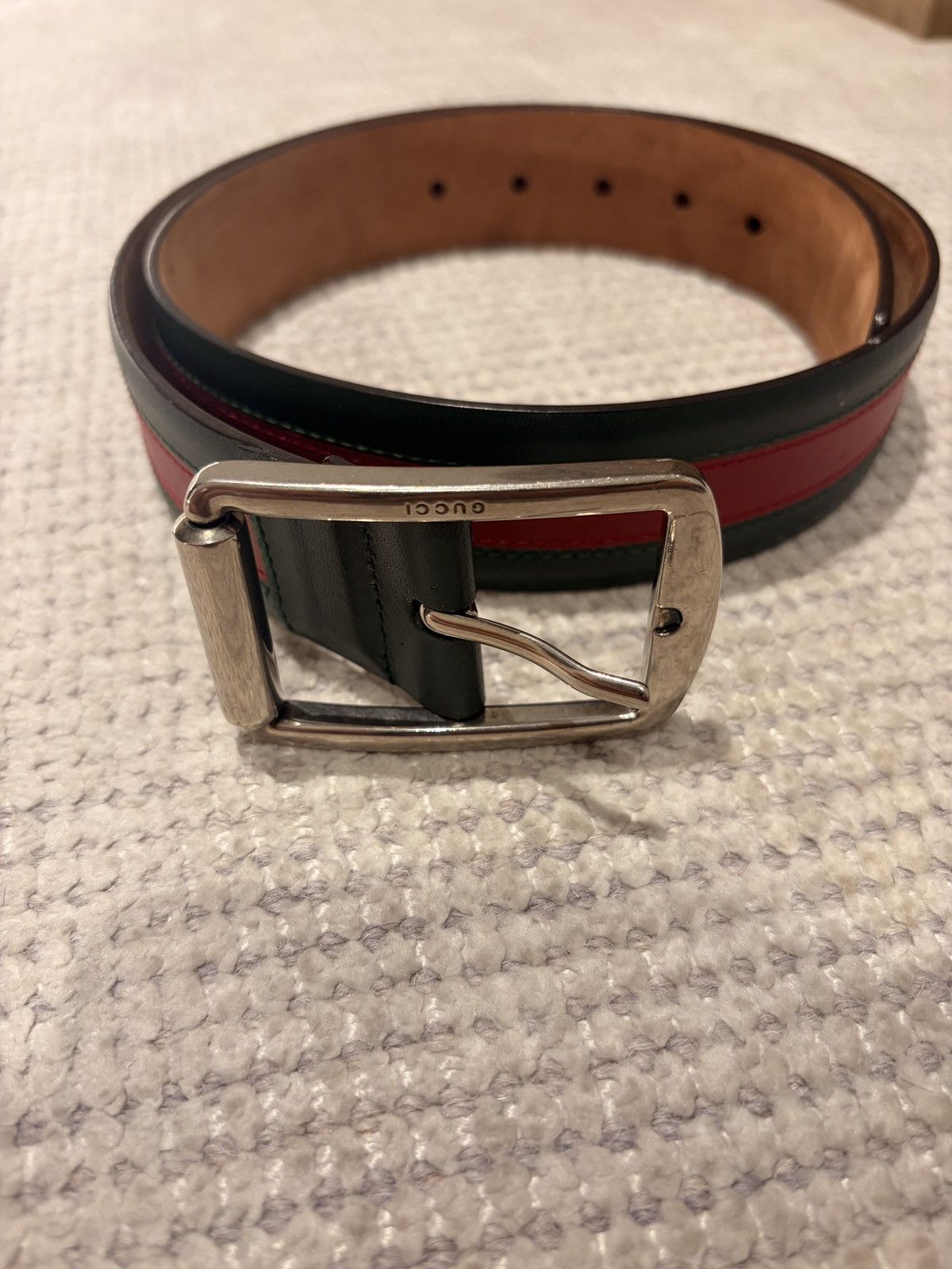Gucci Gucci Stripe roller belt Size 32 - 1 Thumbnail