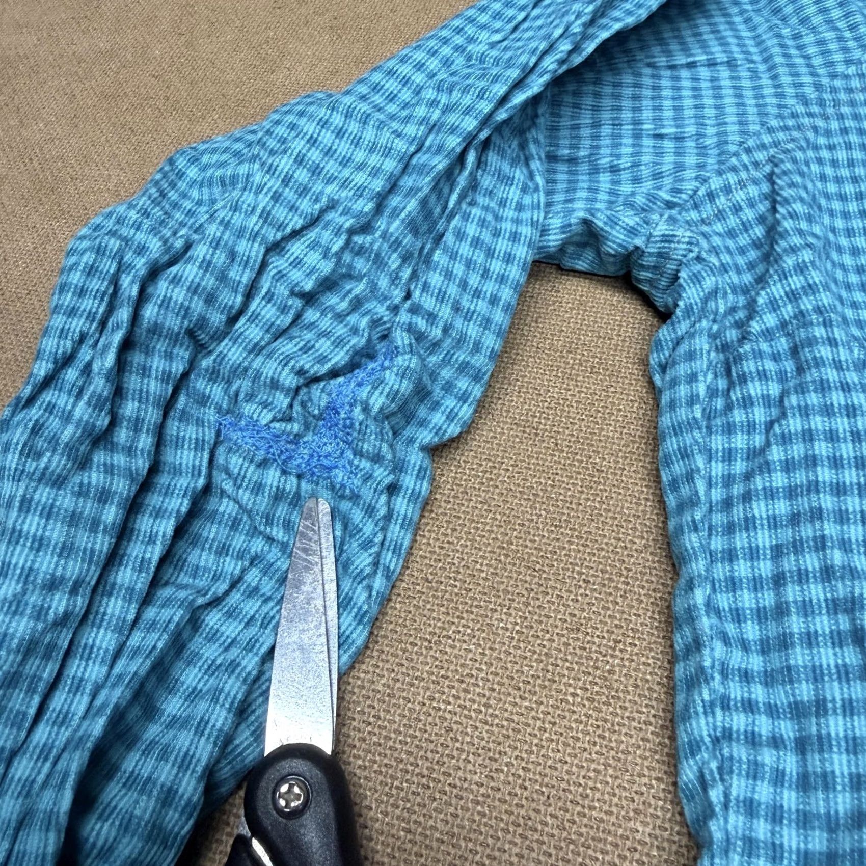 Vintage Woolrich Shirt Womens XL Blue Check Button Front Long Sleeve Cotton Casual Size XL / US 12-14 / IT 48-50 - 2 Thumbnail