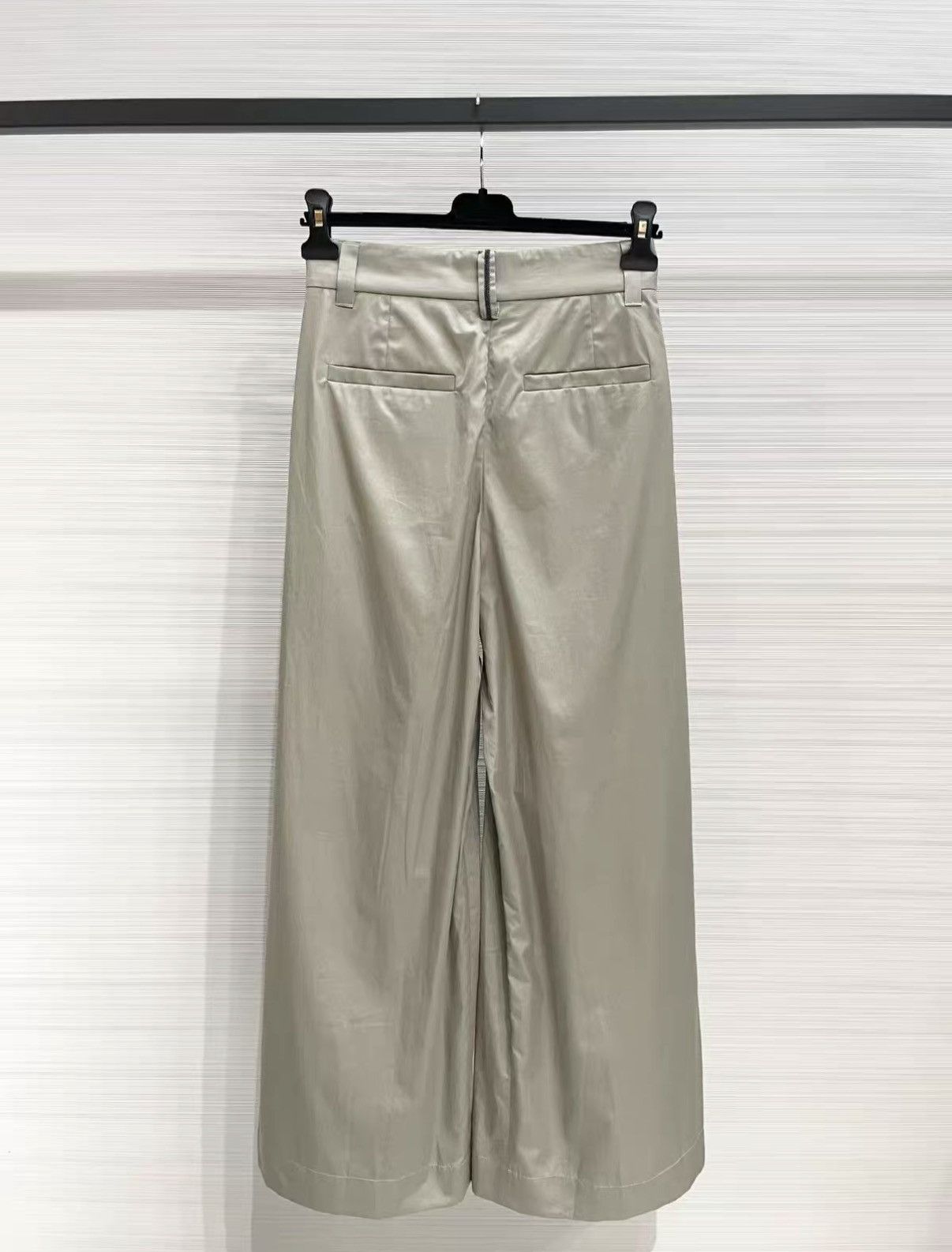 Brunello Cucinelli Brunello Cucinelli Classic Beige Casual Wide-Leg Pants J33 Size 25" / US 0 / IT 36 - 2 Thumbnail