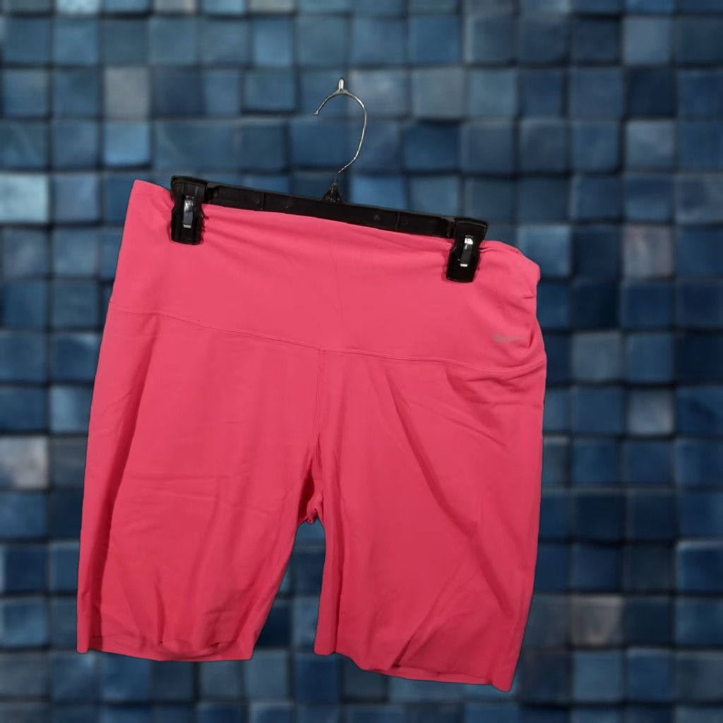 Nike Nike Women’s XL Pink High-Waisted 8" Biker Shorts Activewear Gym Running Training Size 40" / US 18 - 1 Thumbnail