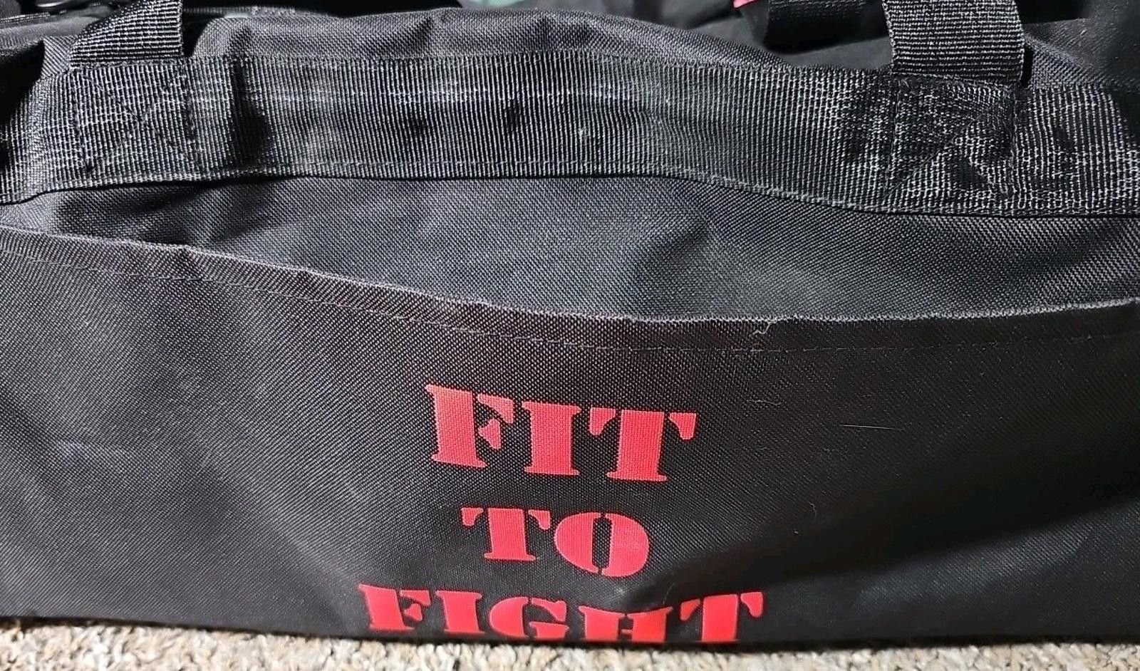 The Unbranded Brand Defcom Brazilian JiuJitsu Fit To Fight Duffle Gym Travel Bag Size ONE SIZE - 6 Thumbnail