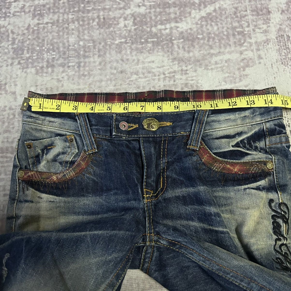 Ed Hardy Red Pepper Flared Punk Skull Jeans Size 29" - 18 Thumbnail