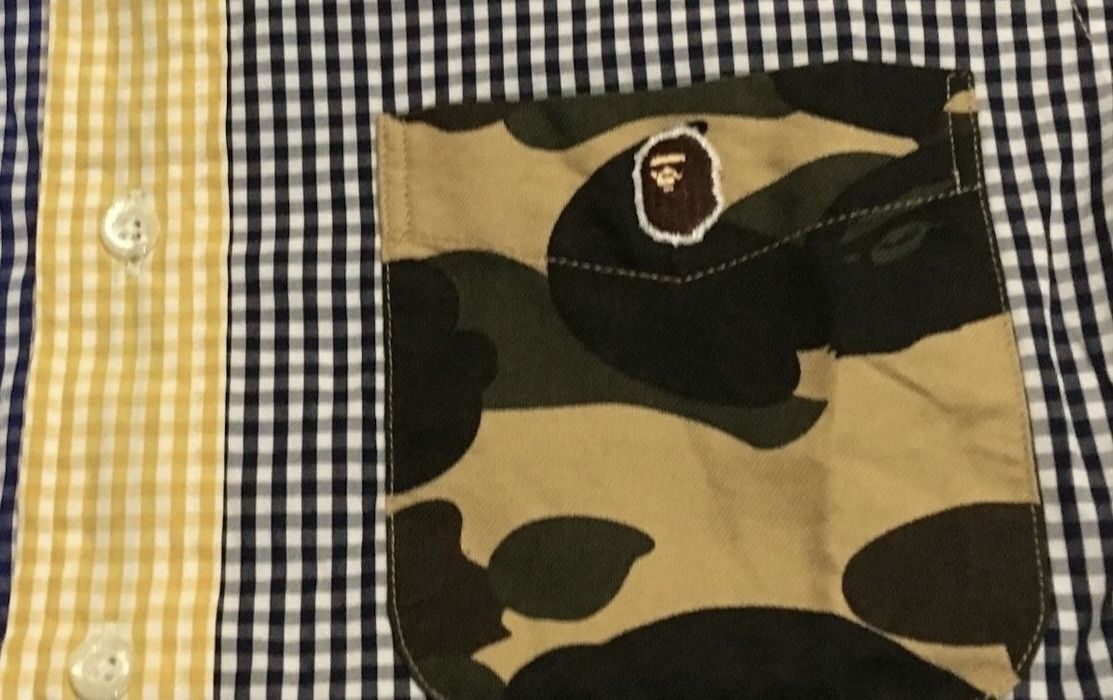 Bape Bape camo logo button up shirt Size US S / EU 44-46 / 1 - 3 Thumbnail