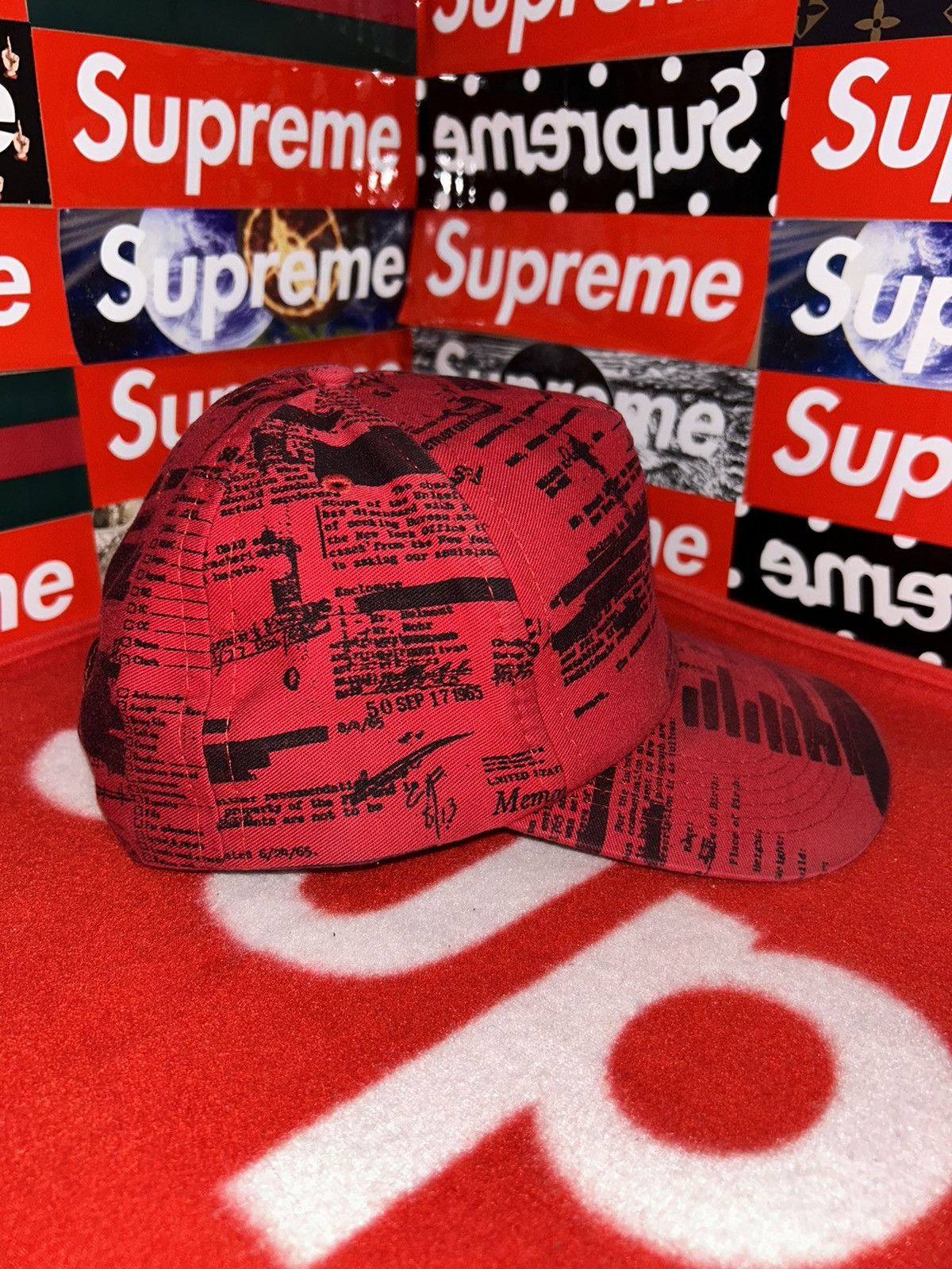 Supreme Supreme FBI 6 Panel Cap Red 2004 RARE HAT Size ONE SIZE - 3 Thumbnail