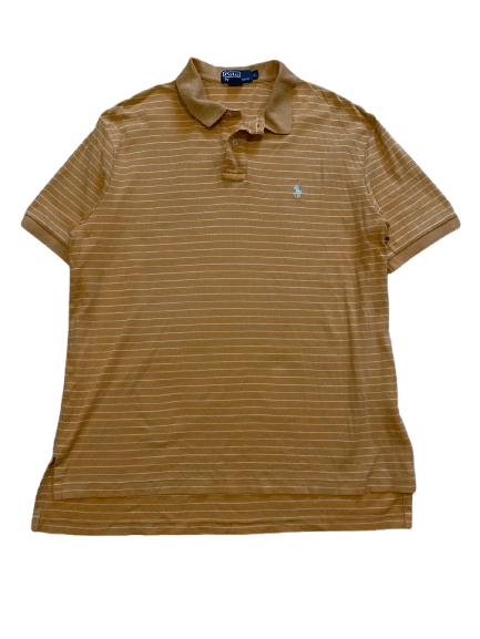 Polo Ralph Lauren Vintage Polo Ralph Lauren 100% Cotton Striped Polo Size L Size US L / EU 52-54 / 3 - 1 Thumbnail