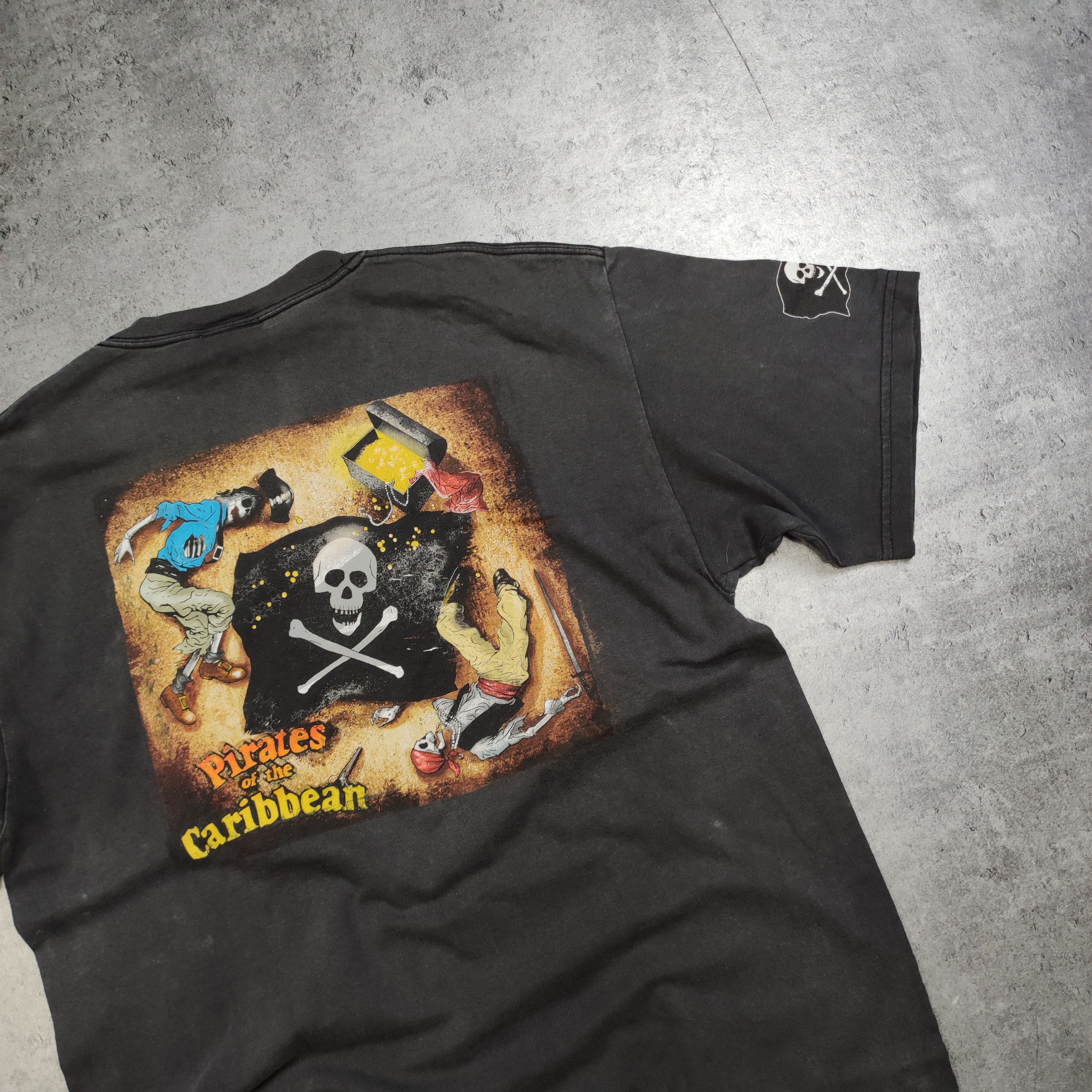 Disney × Vintage RARE Pirates of the Caribbean Vintage Disneyland Washed Tee Size US L / EU 52-54 / 3 - 9 Thumbnail