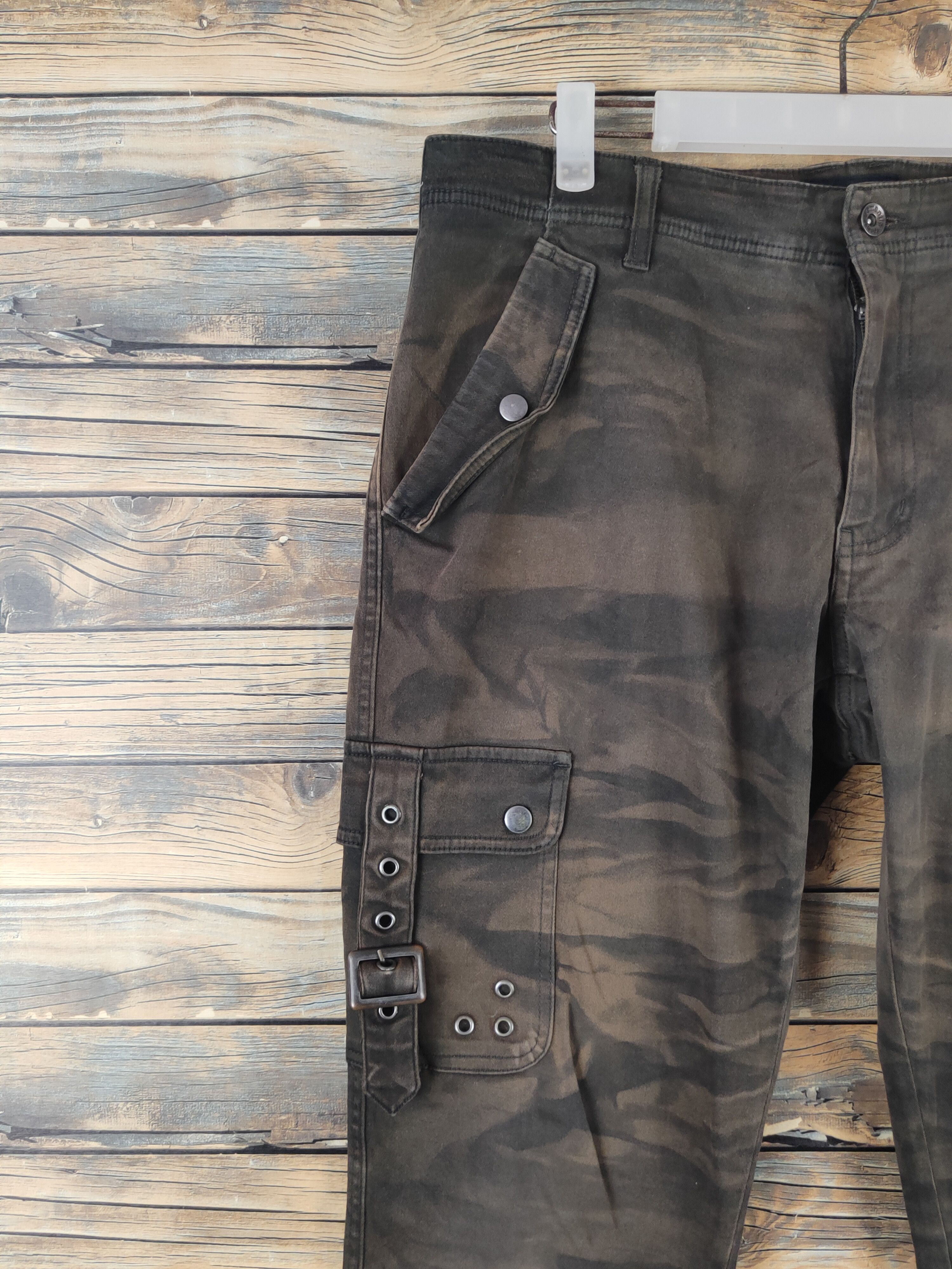 semanticdesign DL Semanticdesign Camo Multipocket Cargo Pants #sp46-267T Size US 34 / EU 50 - 3 Thumbnail