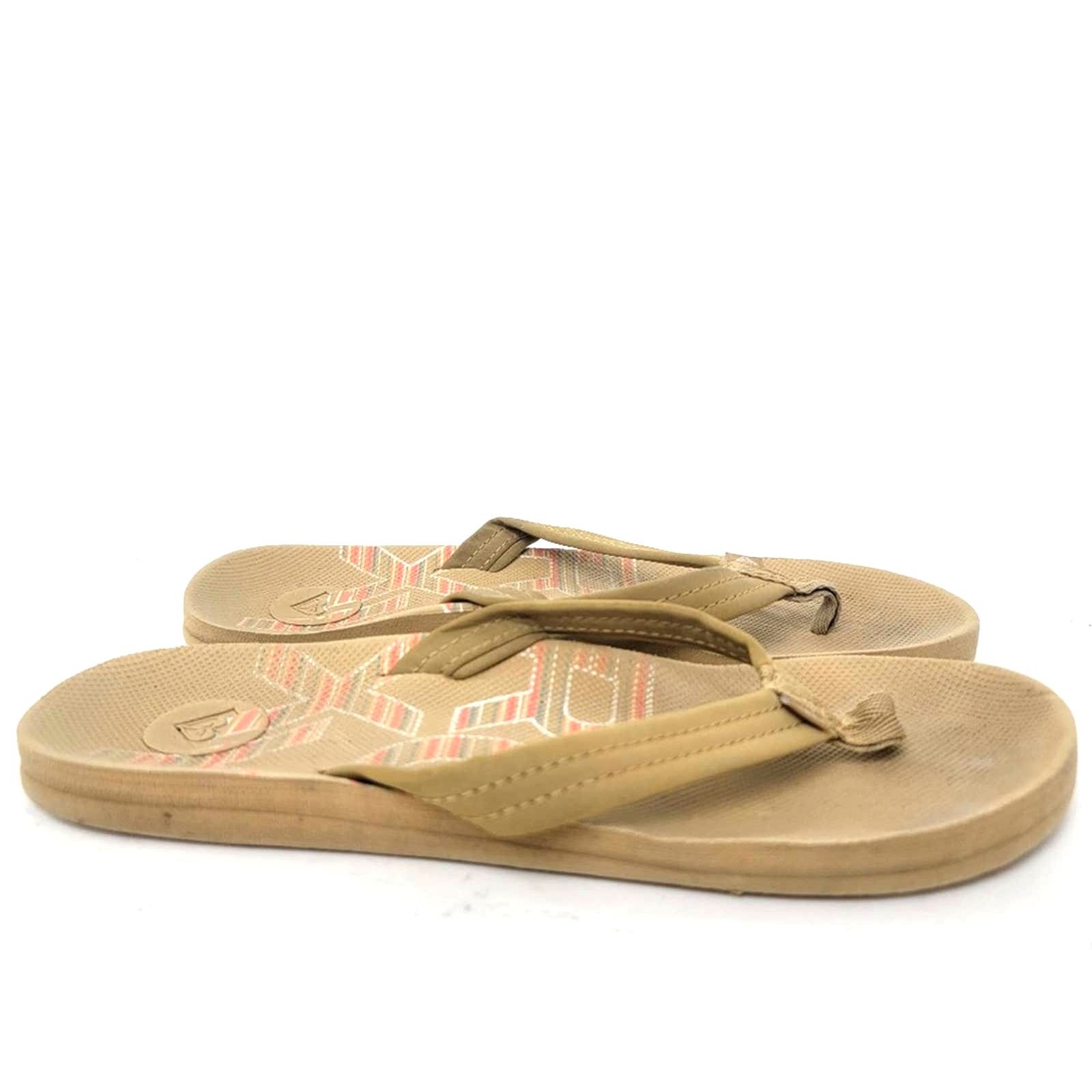 Designer Roxy Sand Tan Flip Flop Sandals - 6 Size US 6 / IT 36 - 6 Thumbnail