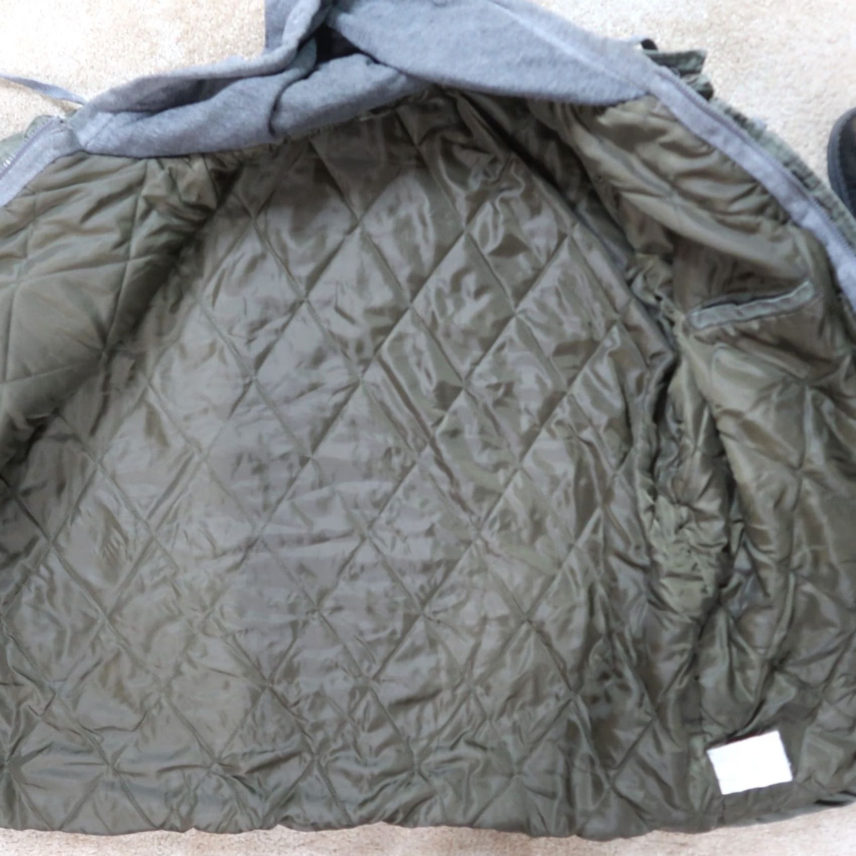 Dickies VINTAGE Dickies Quilted Lined Jacket Hooded 3XL Green Canvas Workwear Mens Bomber Jacket Size US XXL / EU 58 / 5 - 5 Thumbnail