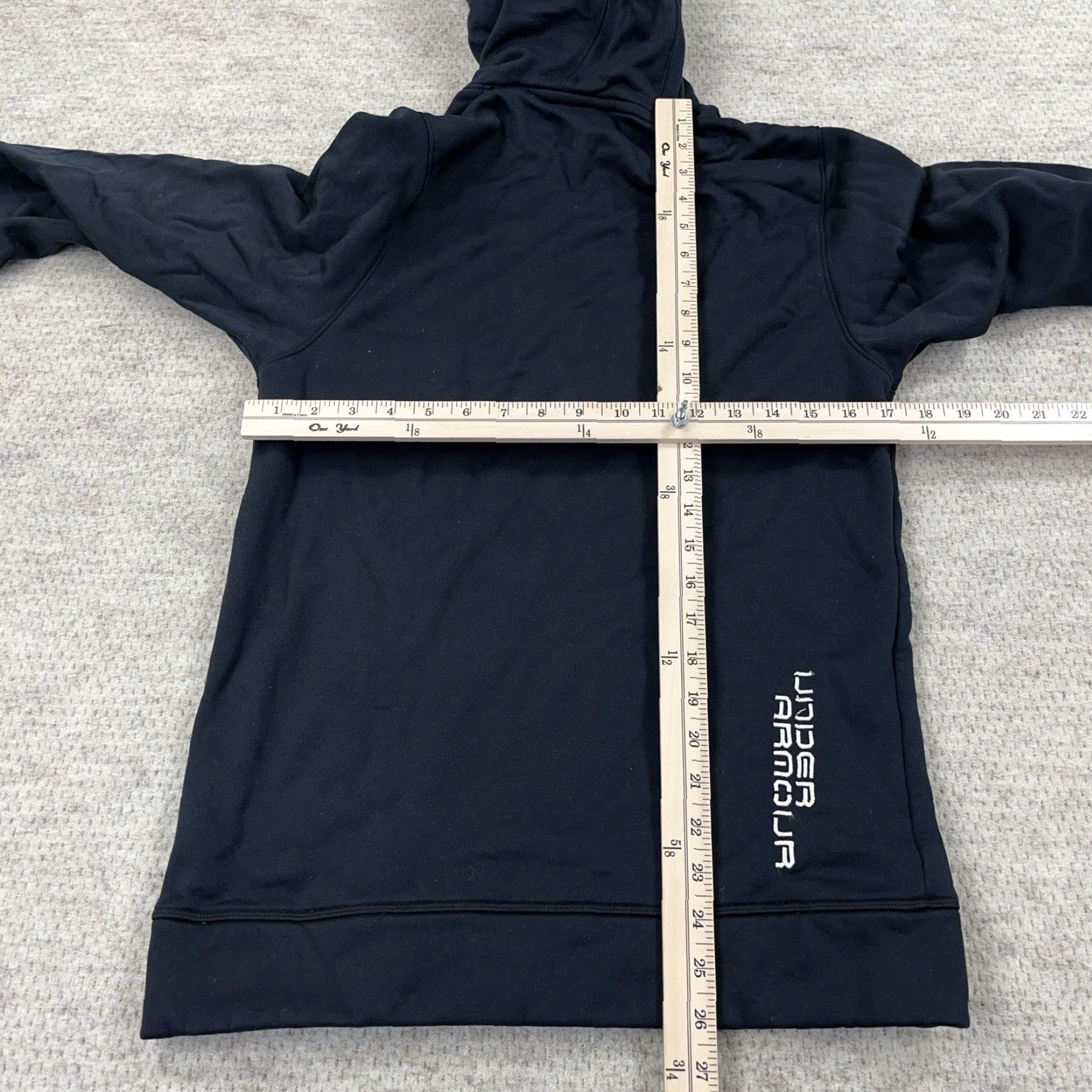 Under Armour Under Armour Hoodie Women Small Black Gray Loose Fit Sweatshirt Pullover Sweater Size S / US 4 / IT 40 - 7 Thumbnail