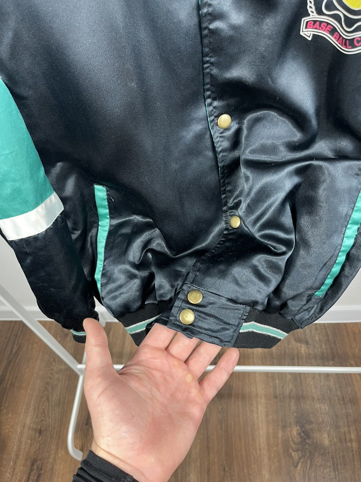 Other Vintage Baseball Satin Bomber Jacket Sports Line Graphic Size US L / EU 52-54 / 3 - 6 Thumbnail