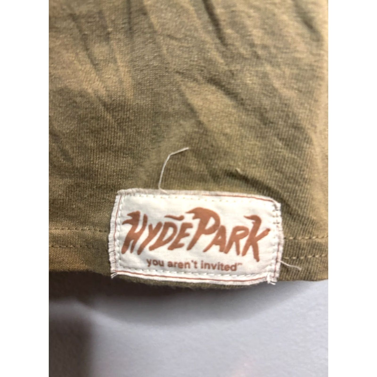 Vintage HYDE PARK T-Shirt Logo Tee 5258 XL Brown Men Short Sleeve Crew Neck Graphic Print City Designer Heart Vintage No QUESTION Size US XL / EU 56 / 4 - 4 Thumbnail