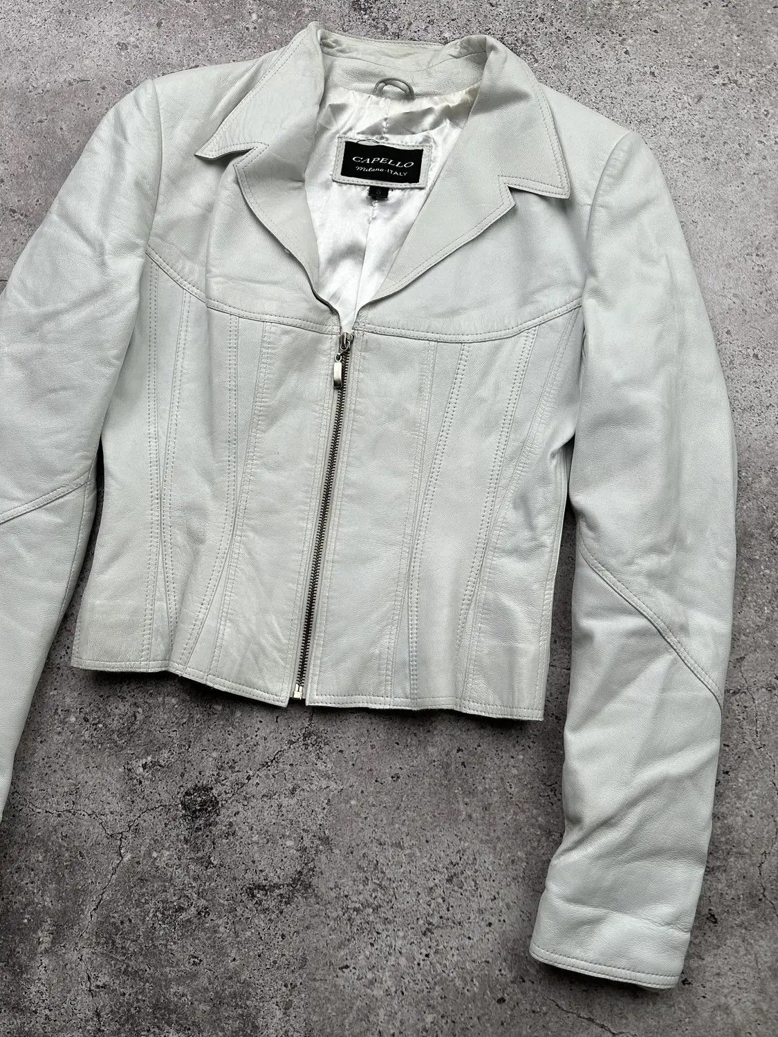 Japanese Brand Vintage Cropped Leather Jacket C219(V46)E8 Size S / US 4 / IT 40 - 3 Thumbnail