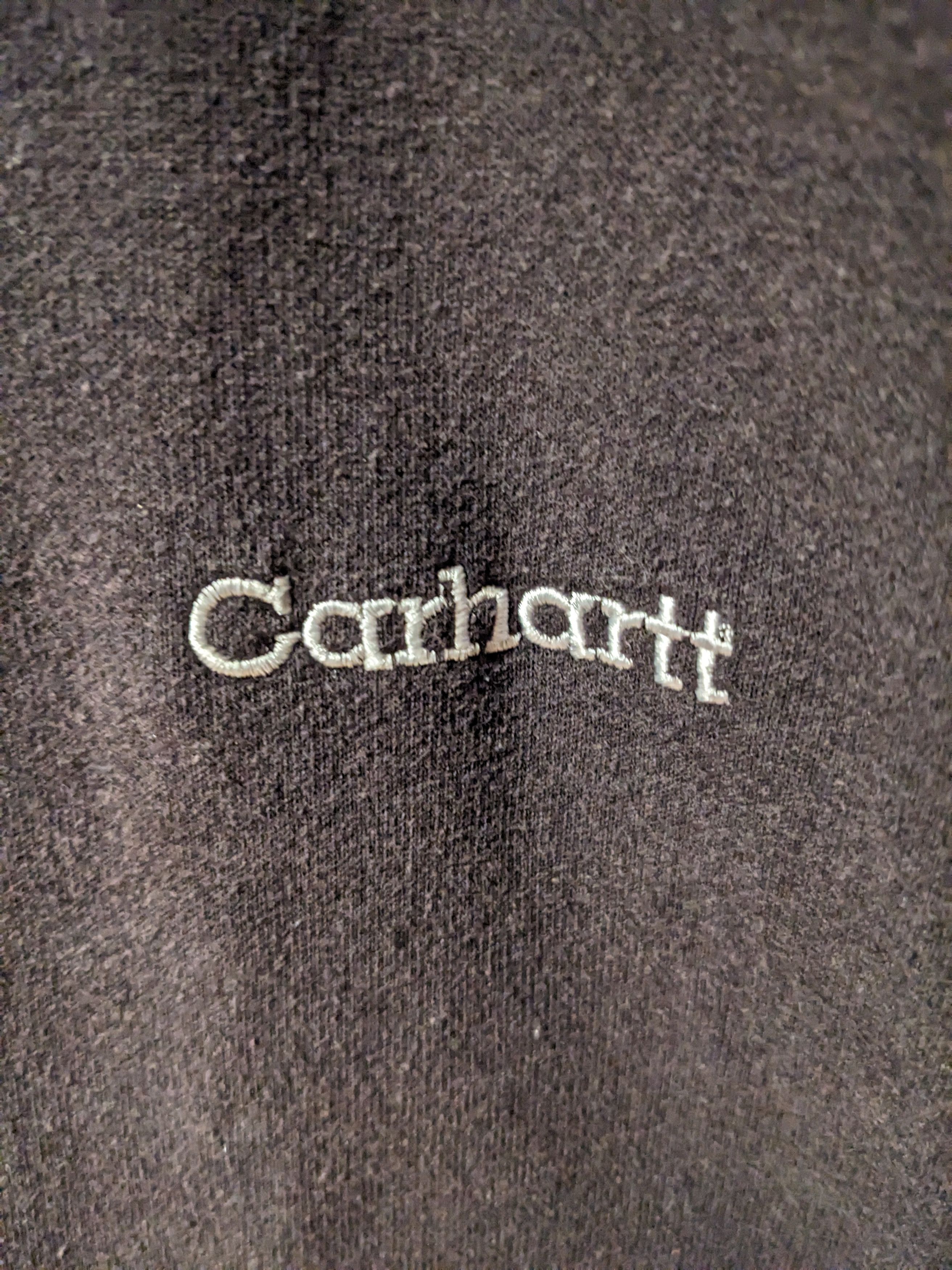 Carhartt × Vintage Vintage 90s Carhartt Spell Out Large Brown Full Zip Hoodie Size US L / EU 52-54 / 3 - 2 Thumbnail