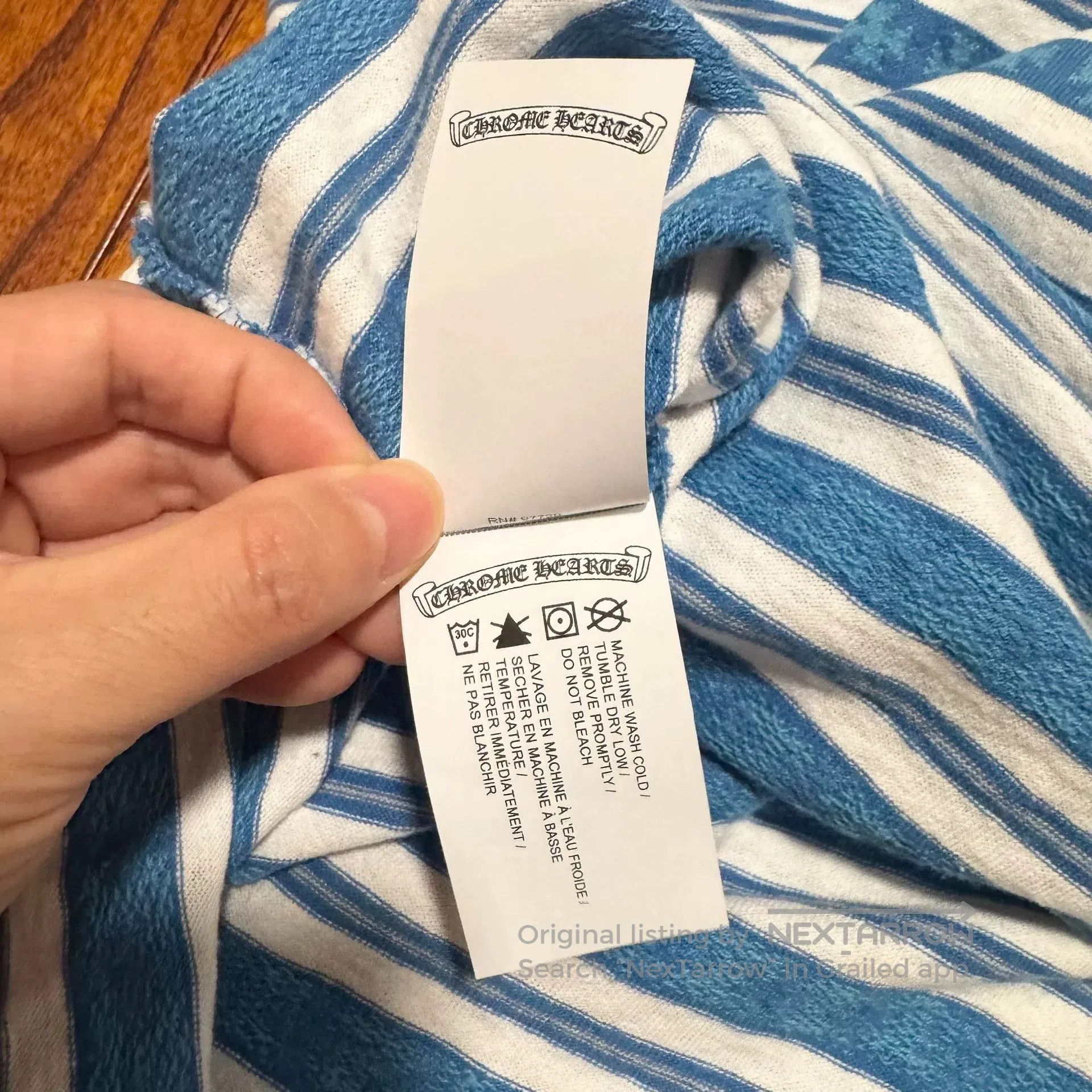 Chrome Hearts chrome hearts blue striped short sleeve t. Size US M / EU 48-50 / 2 - 6 Thumbnail