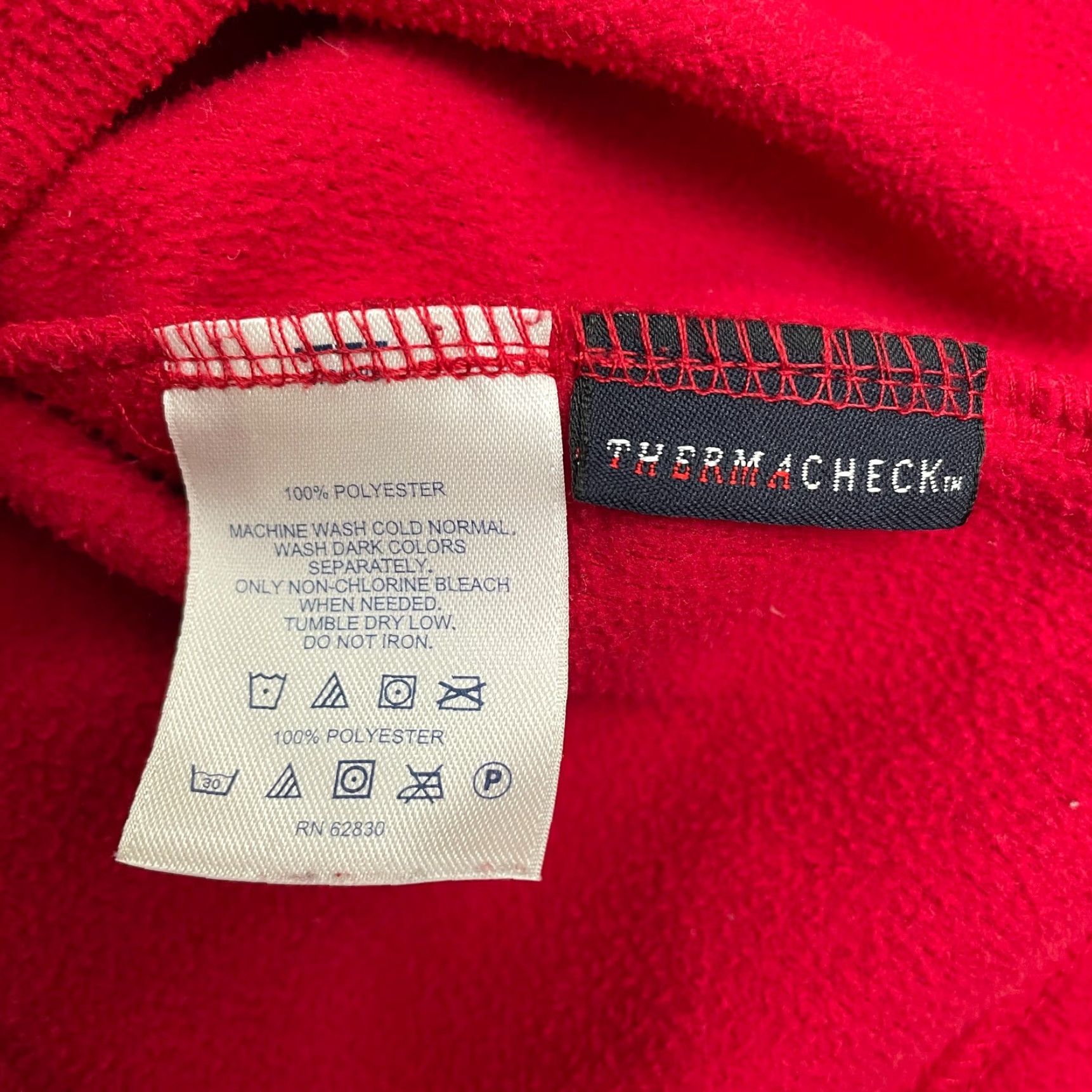 Lands' End Lands' End Thermacheck Fleece Jacket Womens XL Red 1/4 Zip Lightweight Outdoor Shirt Womens XL Red Lands' End Jacket Size XL / US 12-14 / IT 48-50 - 7 Thumbnail