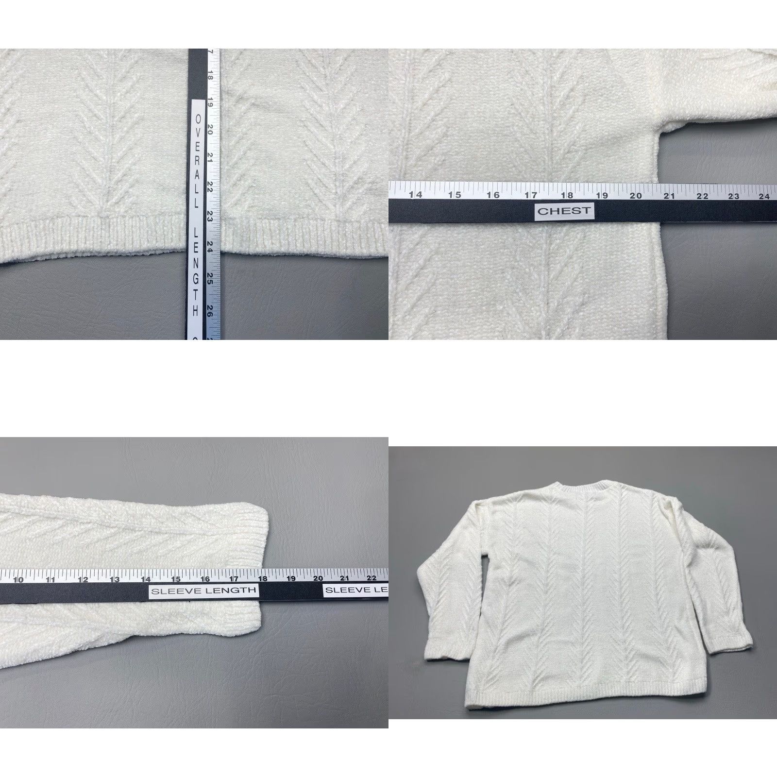 Orvis Orvis Chenille Sweater Crewneck Women's Large White 1723712 8416 Knit Pullover Casual Knitwear Size L / US 10 / IT 46 - 8 Thumbnail