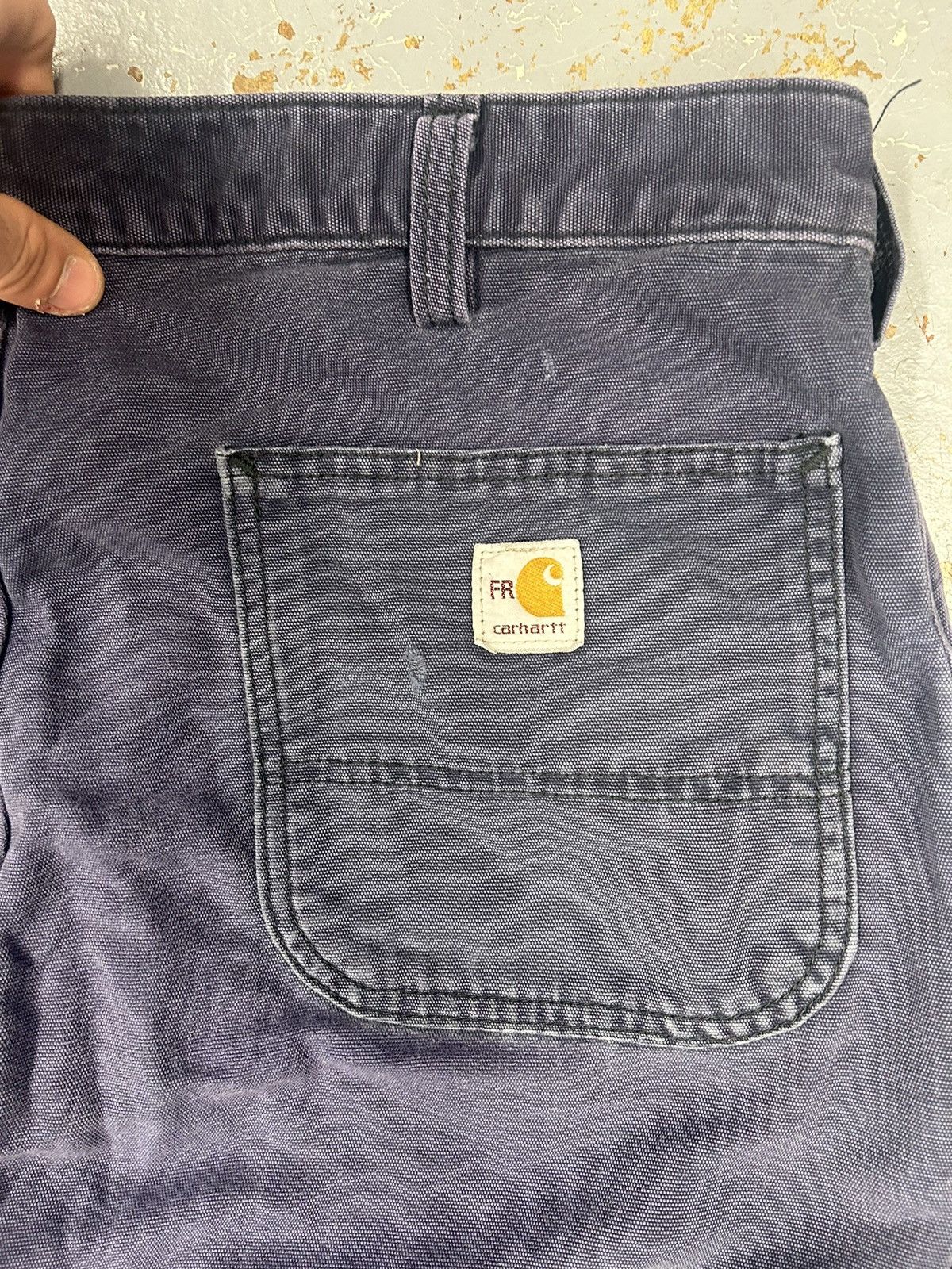 Carhartt × Vintage Crazy Y2K Faded Distressed Carhartt Workwear Cargo Pants Size US 36 / EU 52 - 4 Thumbnail