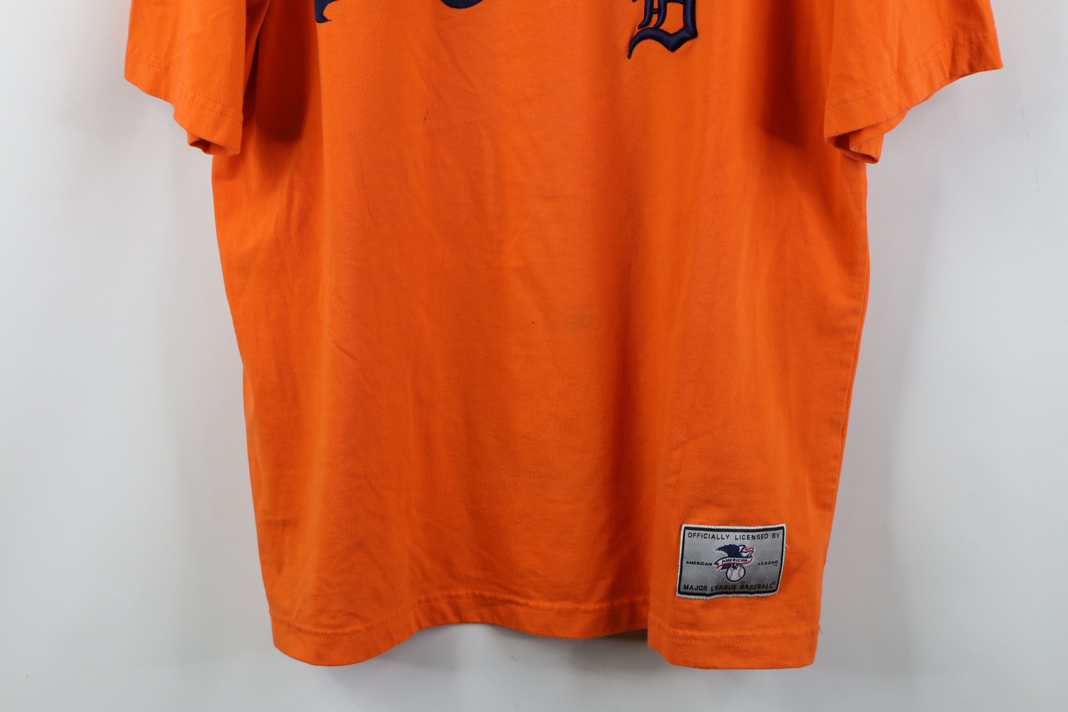 Vintage Vintage 90s Y2K Tigers Baseball Jersey T-Shirt Orange Cotton Size US L / EU 52-54 / 3 - 3 Thumbnail