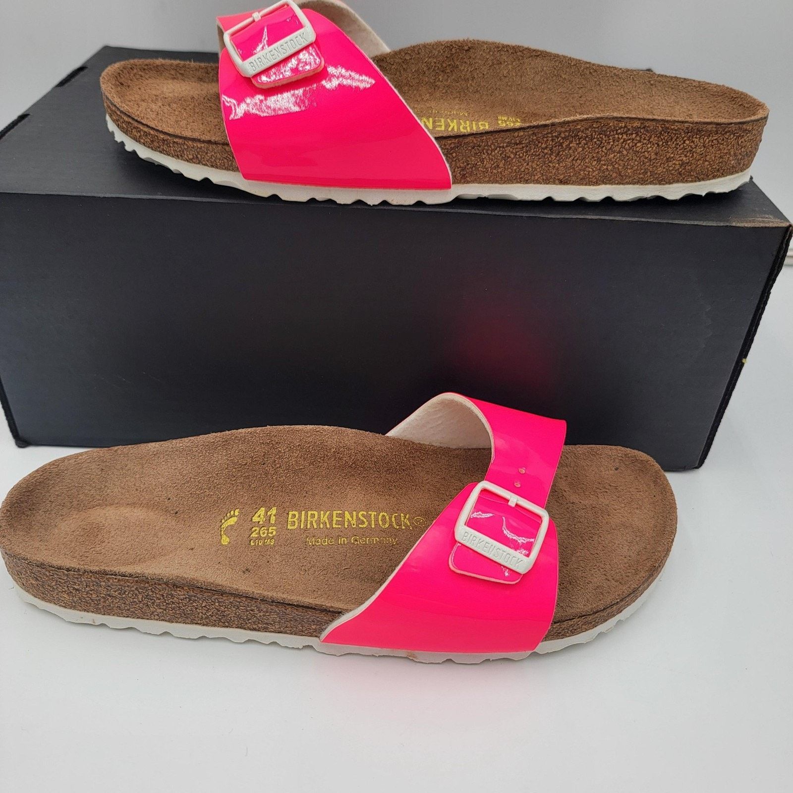 Birkenstock Birkenstock Madrid Shoes Womens Sz 11 41 Pink Patent Sandals Size US 10 / IT 40 - 1 Thumbnail