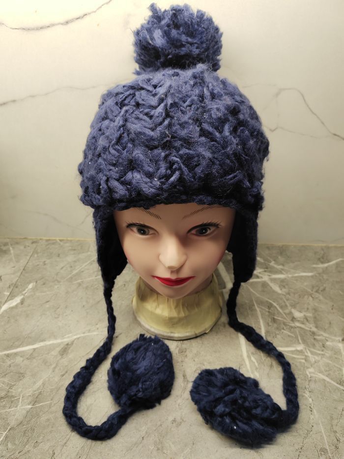 Japanese Brand Vintage Wool Japanese Earflap Beanie Size ONE SIZE - 1 Thumbnail