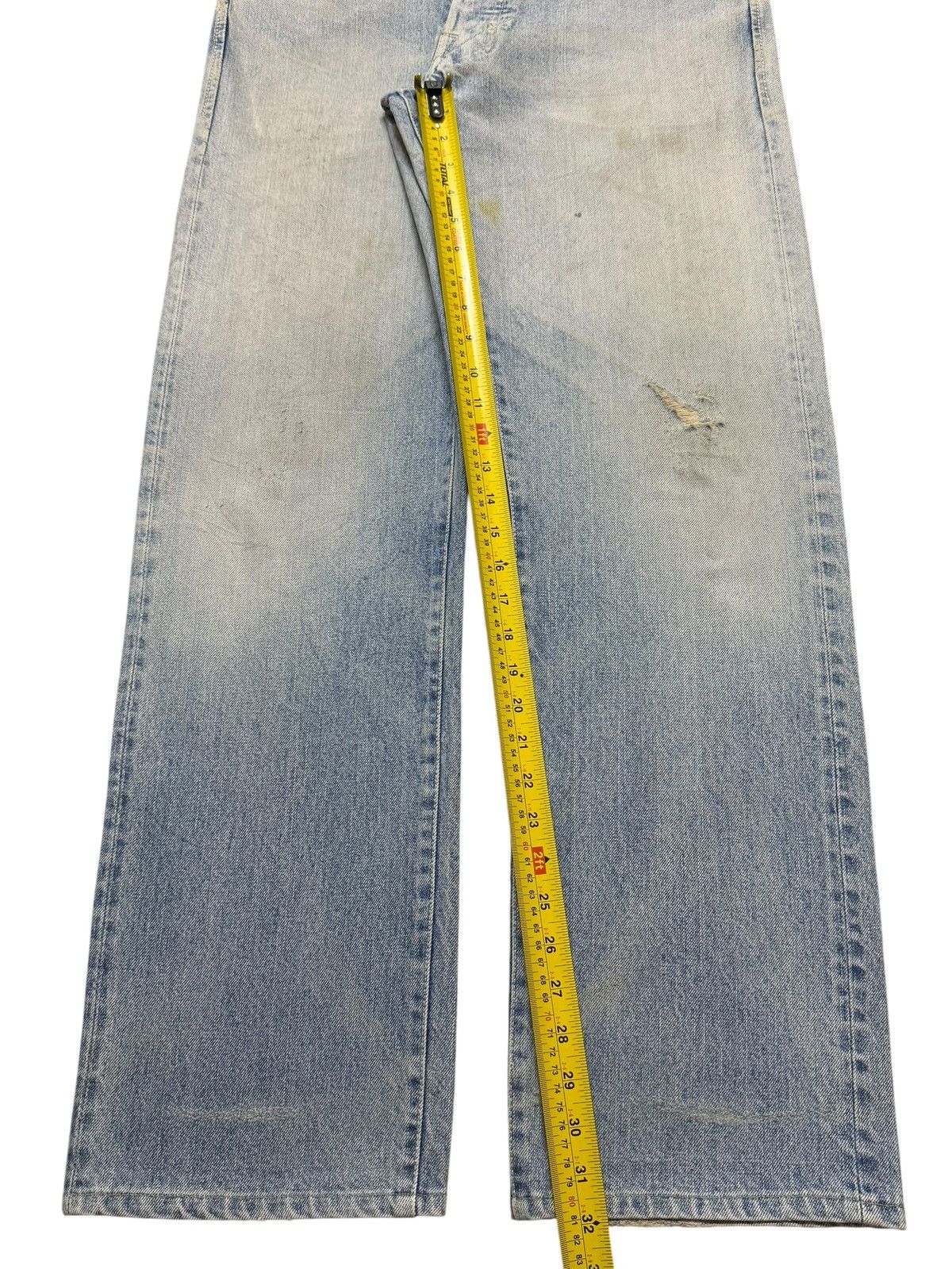Evisu Vintage 90s Evisu Genes Selvedge Seagull Painted Wide Leg Size US 32 / EU 48 - 13 Thumbnail