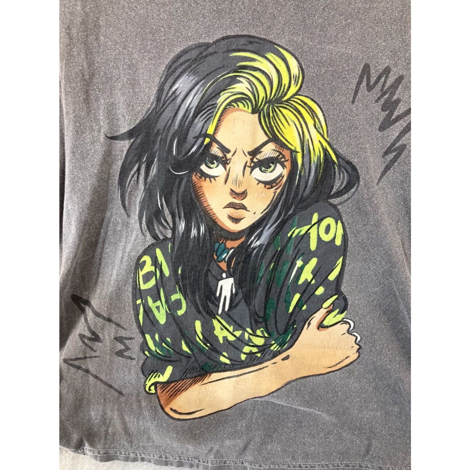 Vintage Billie Eilish When We All Fall Asleep Tour Womens T Shirt Gray Medium Size M / US 6-8 / IT 42-44 - 4 Thumbnail
