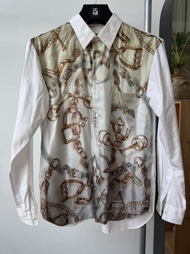 Comme des Garcons Comme Des Garcons Silk Patchwork Shirt Size US M / EU 48-50 / 2 - 1 Thumbnail