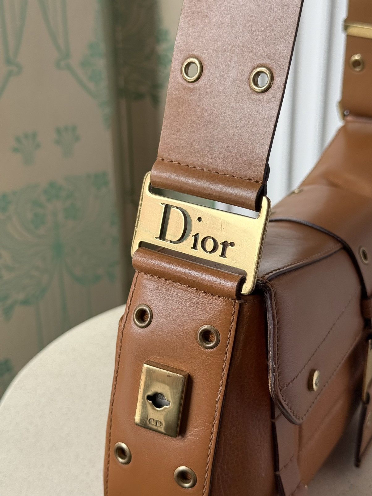 Dior Dior Brown Leather Street Chic Columbus Avenue Shoulder Bag Size ONE SIZE - 19 Thumbnail