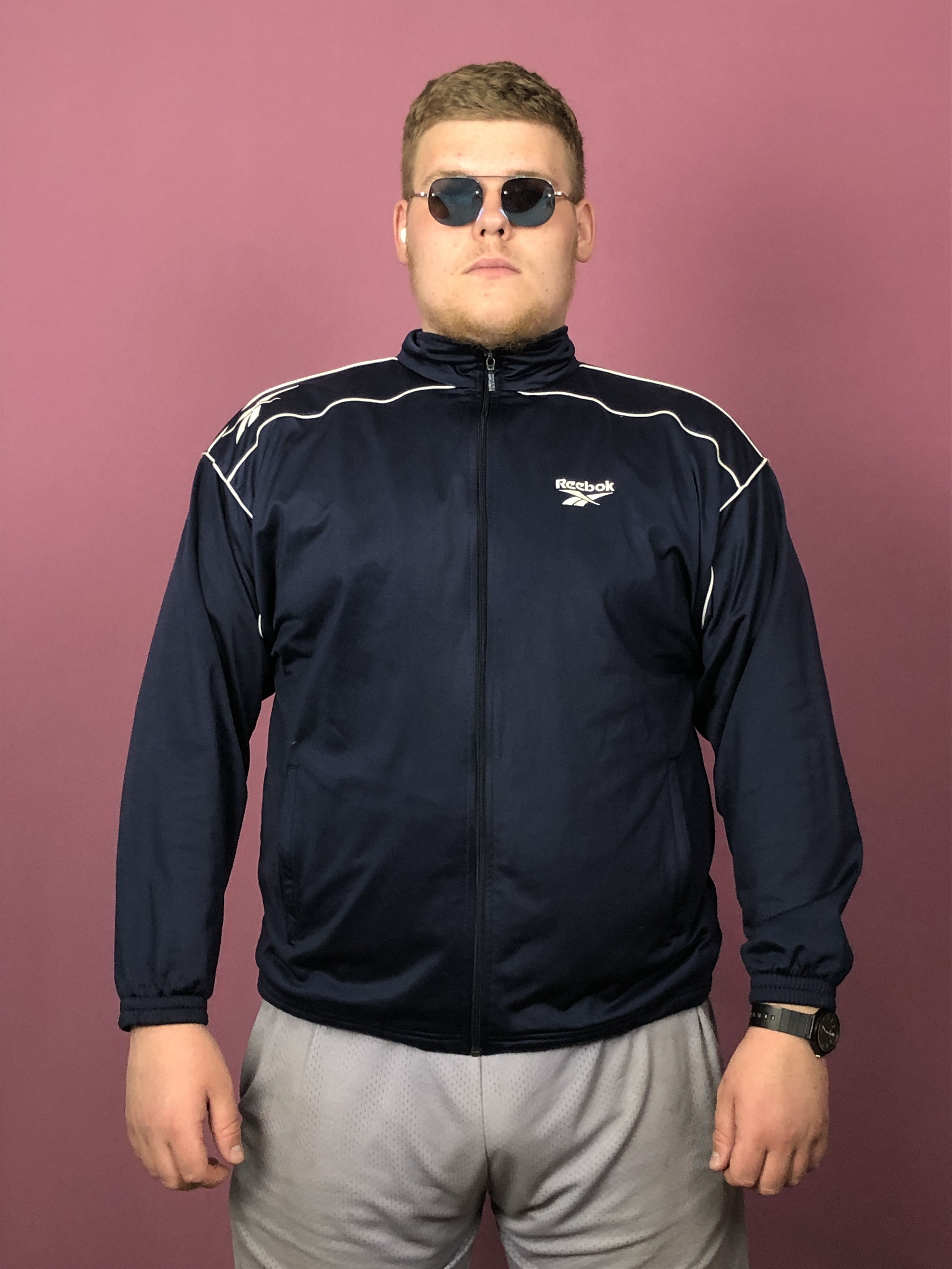 Reebok 90s Reebok Vintage Men's Track Jacket - L Size US L / EU 52-54 / 3 - 1 Thumbnail