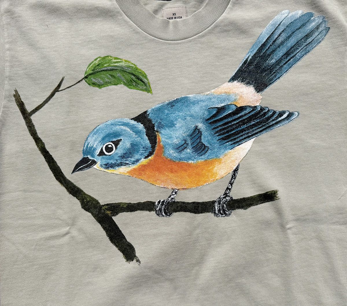 Kanye West YEEZY x Wes Lang “I Am Loving Awareness” Bird Tee Vapor