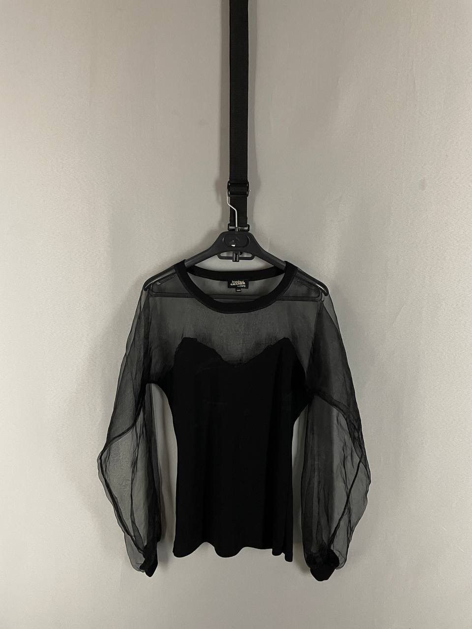 Jean Paul Gaultier Jean Paul Gaultier Black Crewneck Long Sleeve Tee Size S / US 4 / IT 40 - 1 Thumbnail
