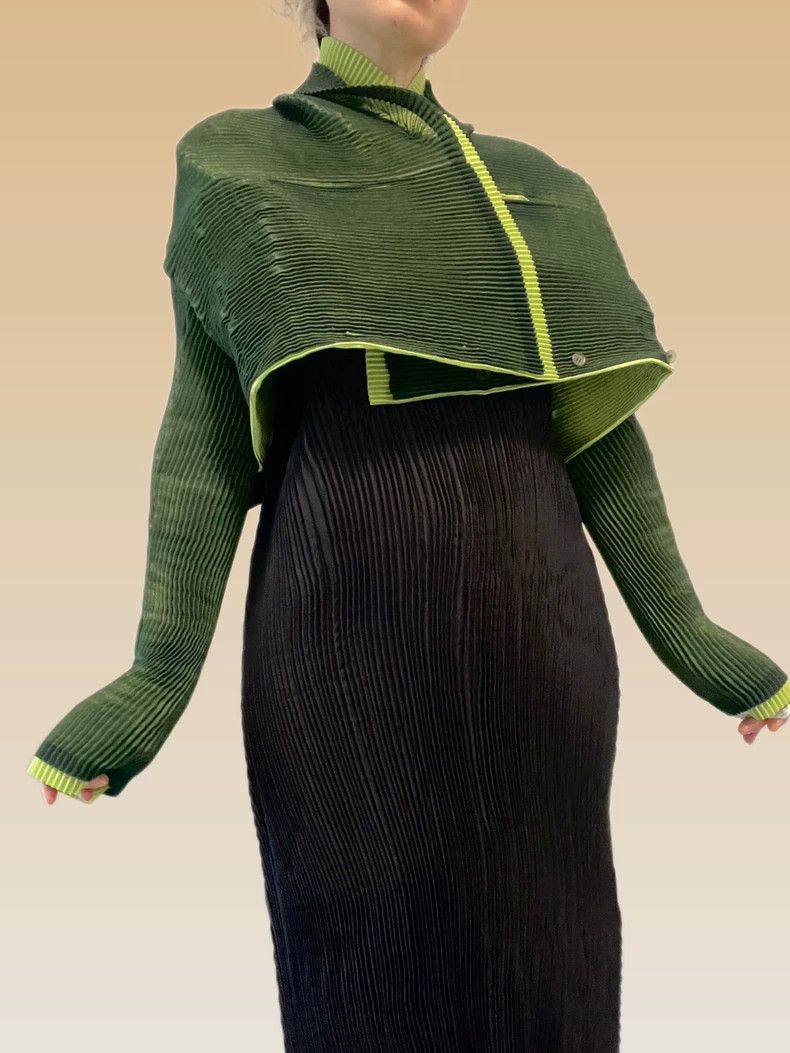 Issey Miyake Issey Miyake Green pleated top Size M / US 6-8 / IT 42-44 - 3 Thumbnail