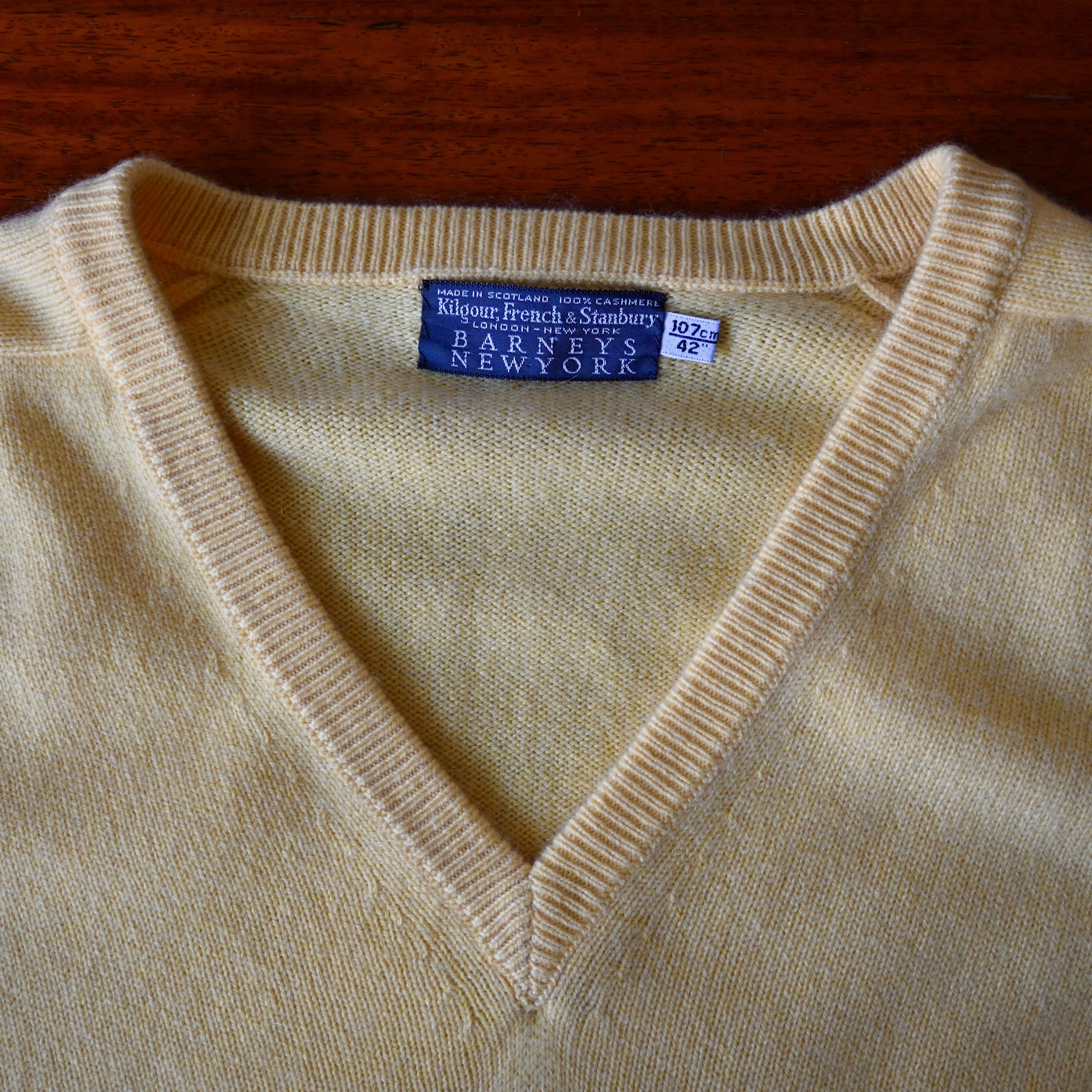 Barneys New York VTG 1990s Kilgour for BARNEYS NY Scottish cashmere sweater Size US L / EU 52-54 / 3 - 10 Thumbnail