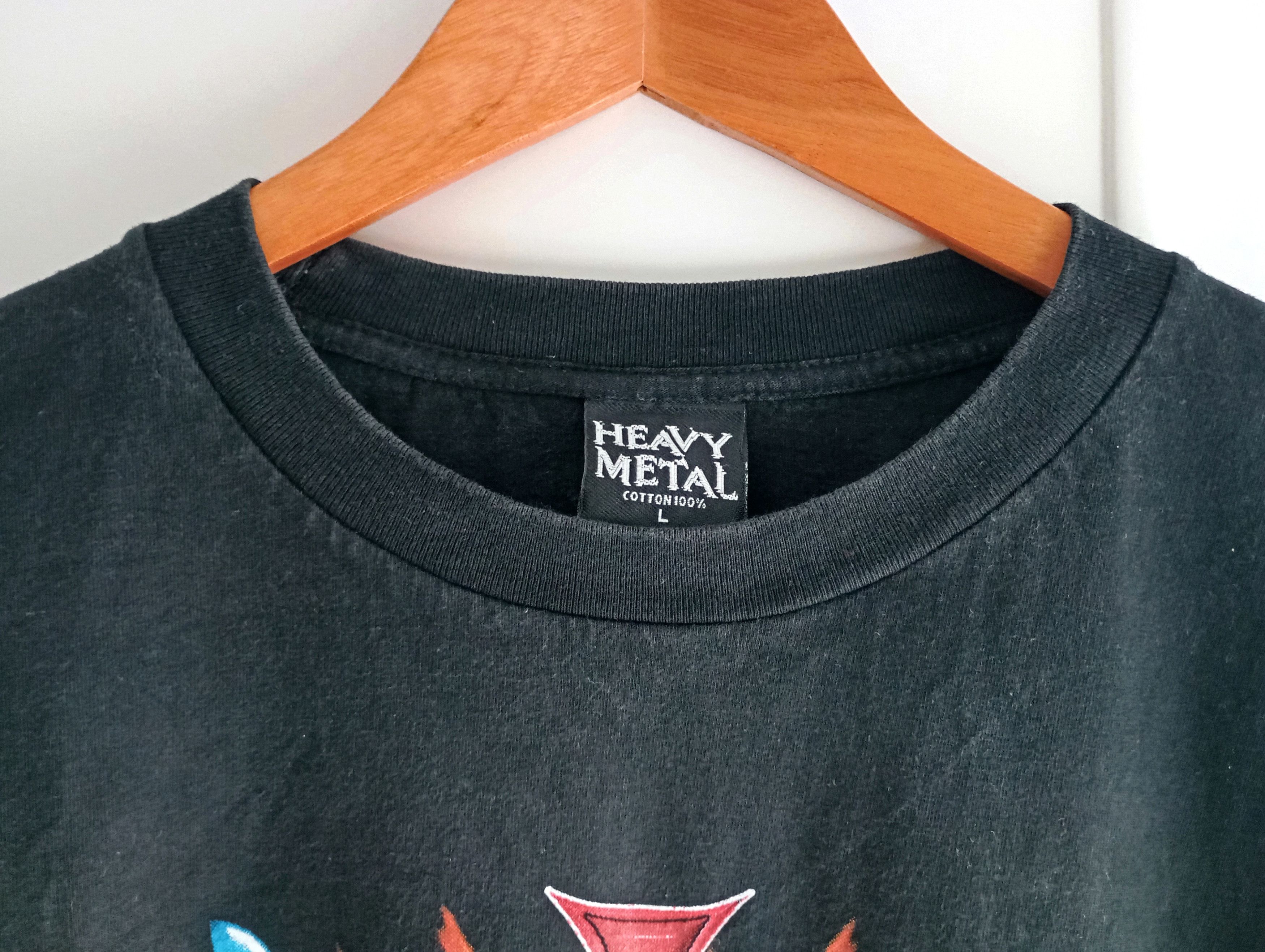 Japanese Brand × Vintage Vintage Heavy Metal Single Stitch Tshirt L Size US L / EU 52-54 / 3 - 3 Thumbnail
