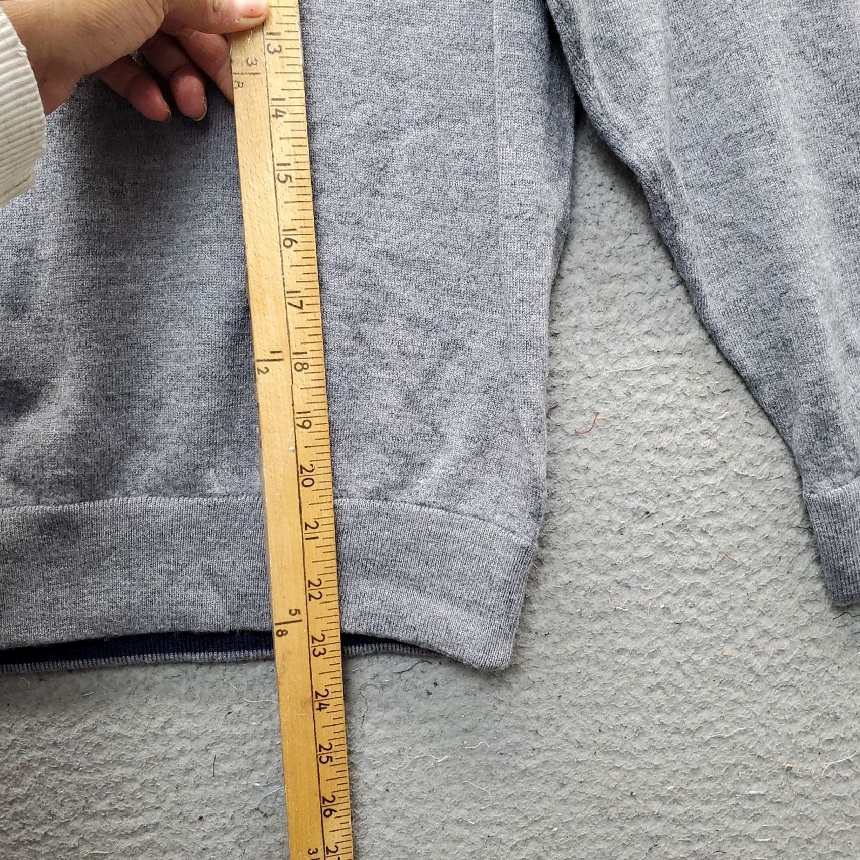 Vineyard Vines VINEYARD VINES Sweater Womens M Gray Performance Knit Side Shoulder 1/4 Zip Size M / US 6-8 / IT 42-44 - 3 Thumbnail