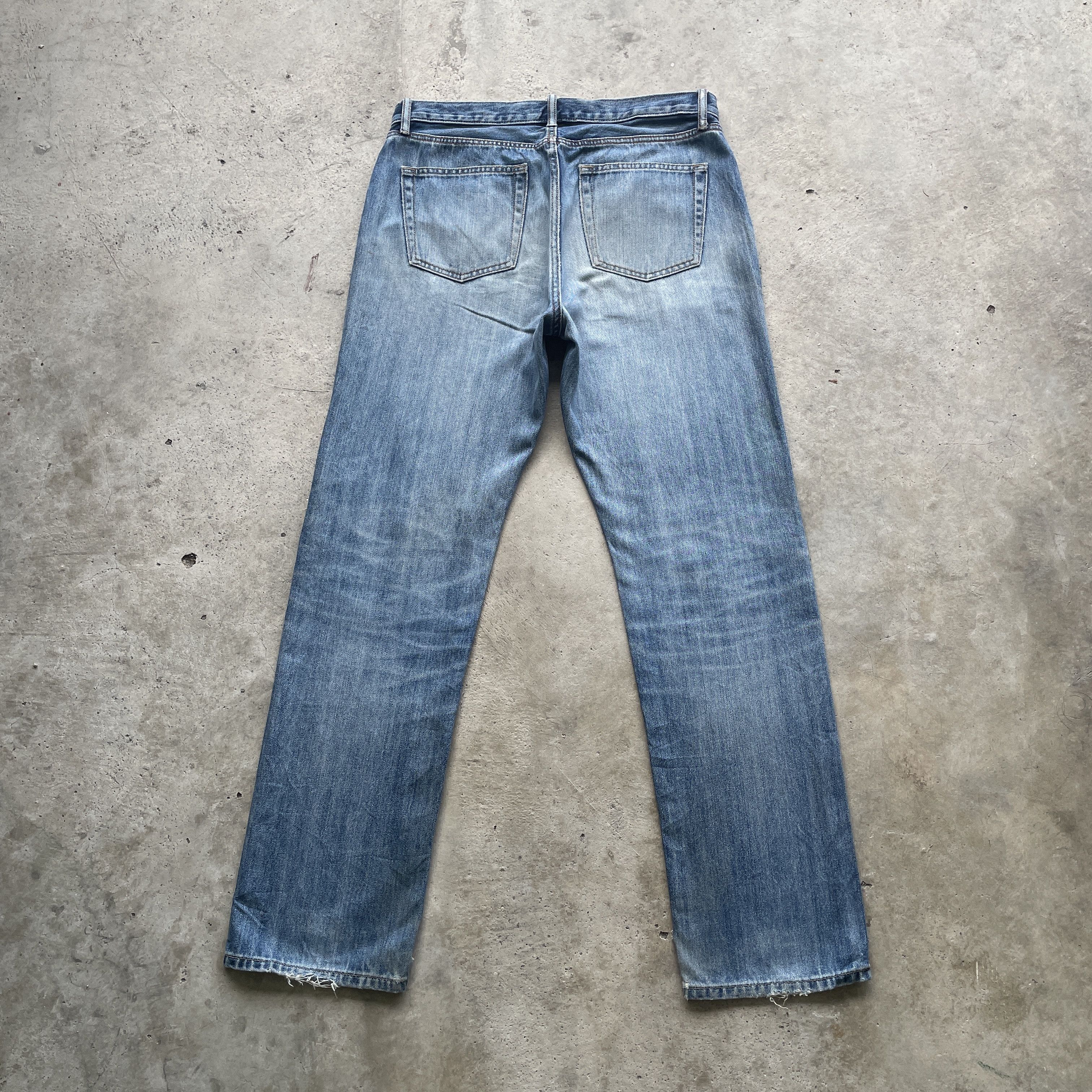 Japanese Brand VINTAGE JAPAN JEANS DISTRESS FADED RIPPED DENIM PANTS W33x31 Size US 33 - 10 Thumbnail