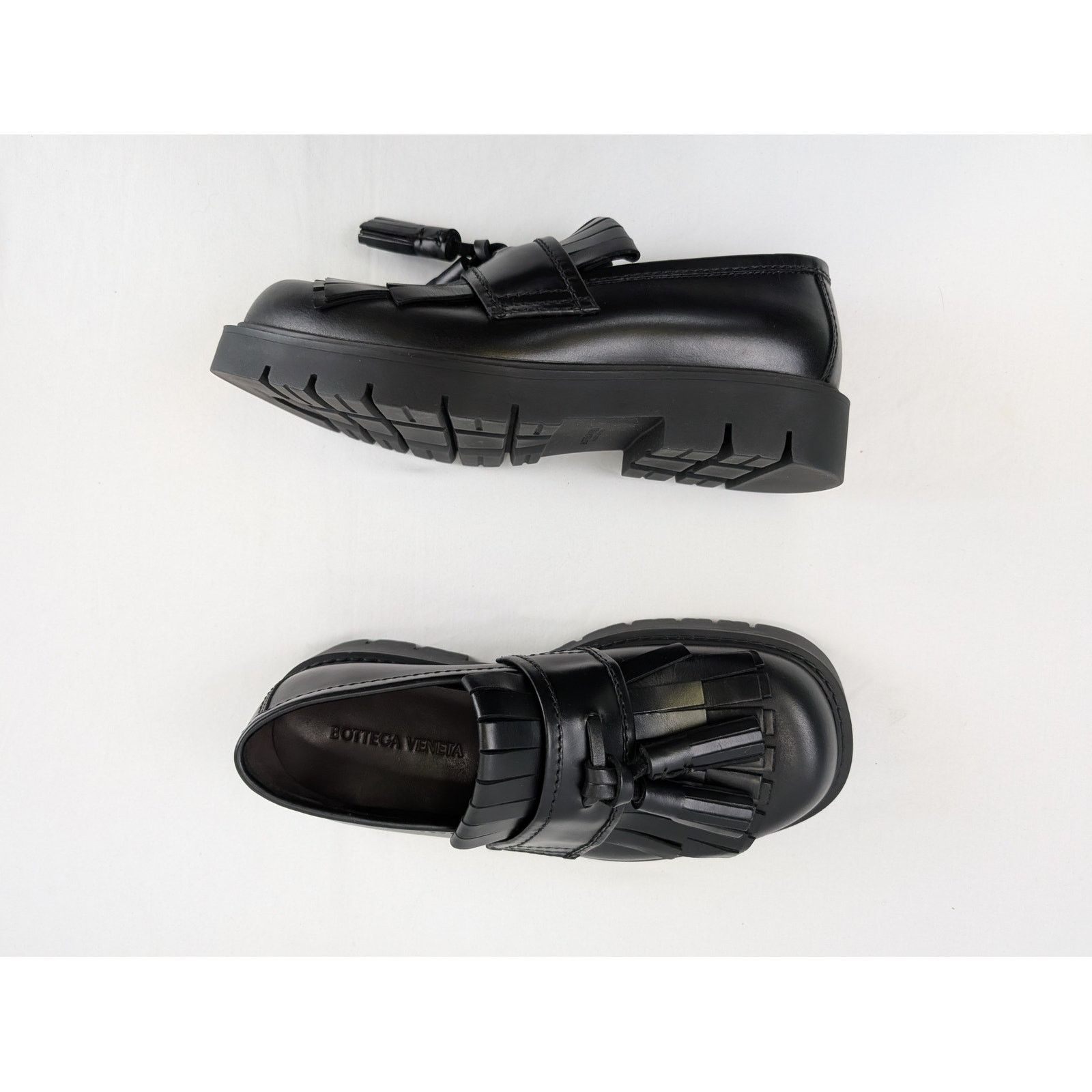 Bottega Veneta o1rshd1 Deep Calf Haddock Loafer Boots in Black Size US 13 / EU 46 - 1 Thumbnail