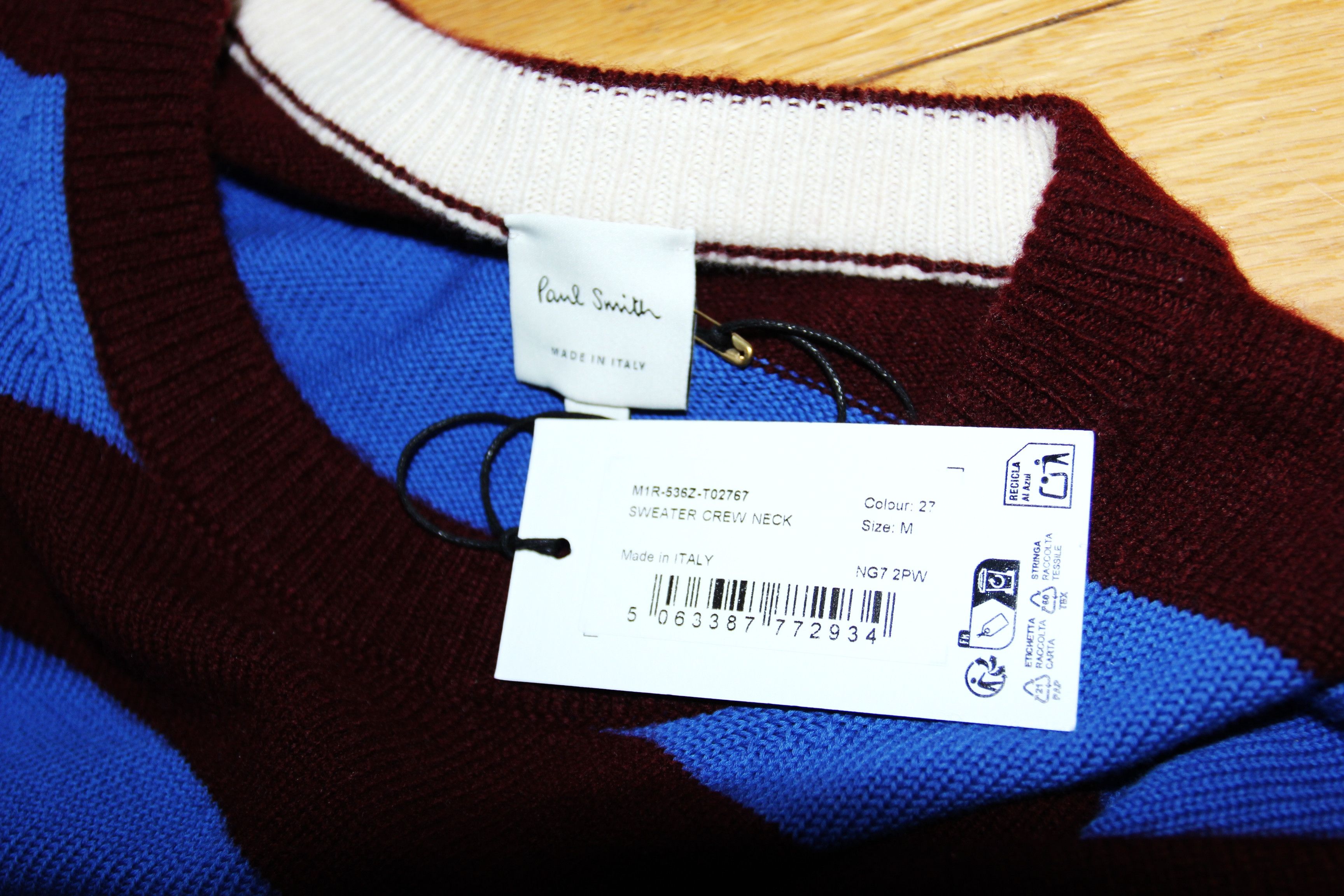Paul Smith BNWT AW25 PAUL SMITH CREW NECK SWEATER M Size US M / EU 48-50 / 2 - 8 Thumbnail