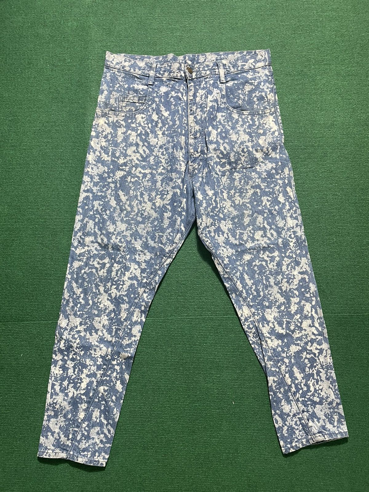 image of Vintage Frapbois Damage Pants Look A Like in Blue, Men's (Size 36)