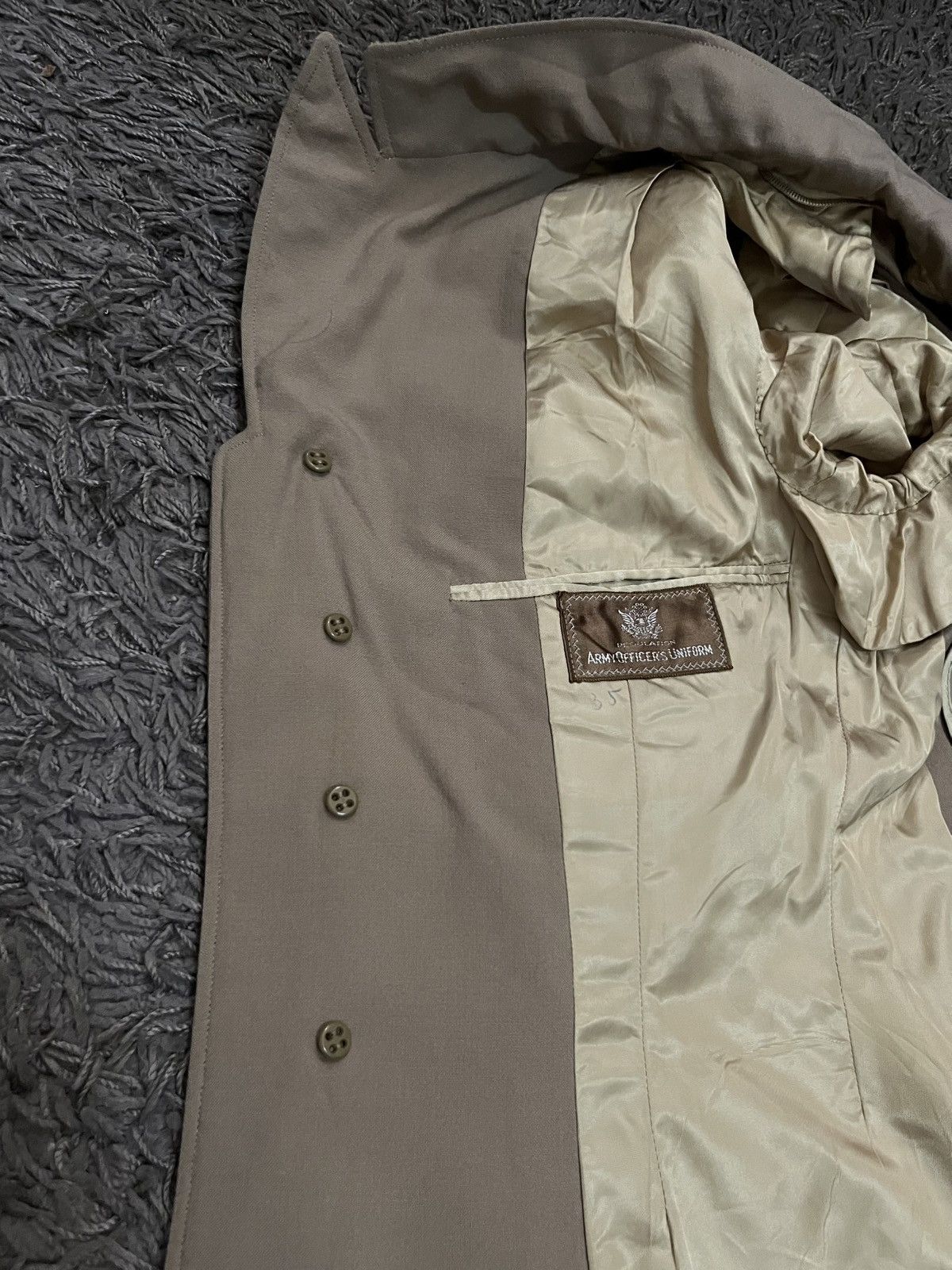 Vintage 1940s WW2 army uniform khaki tunic deadstock #I2 Size 36S - 10 Thumbnail