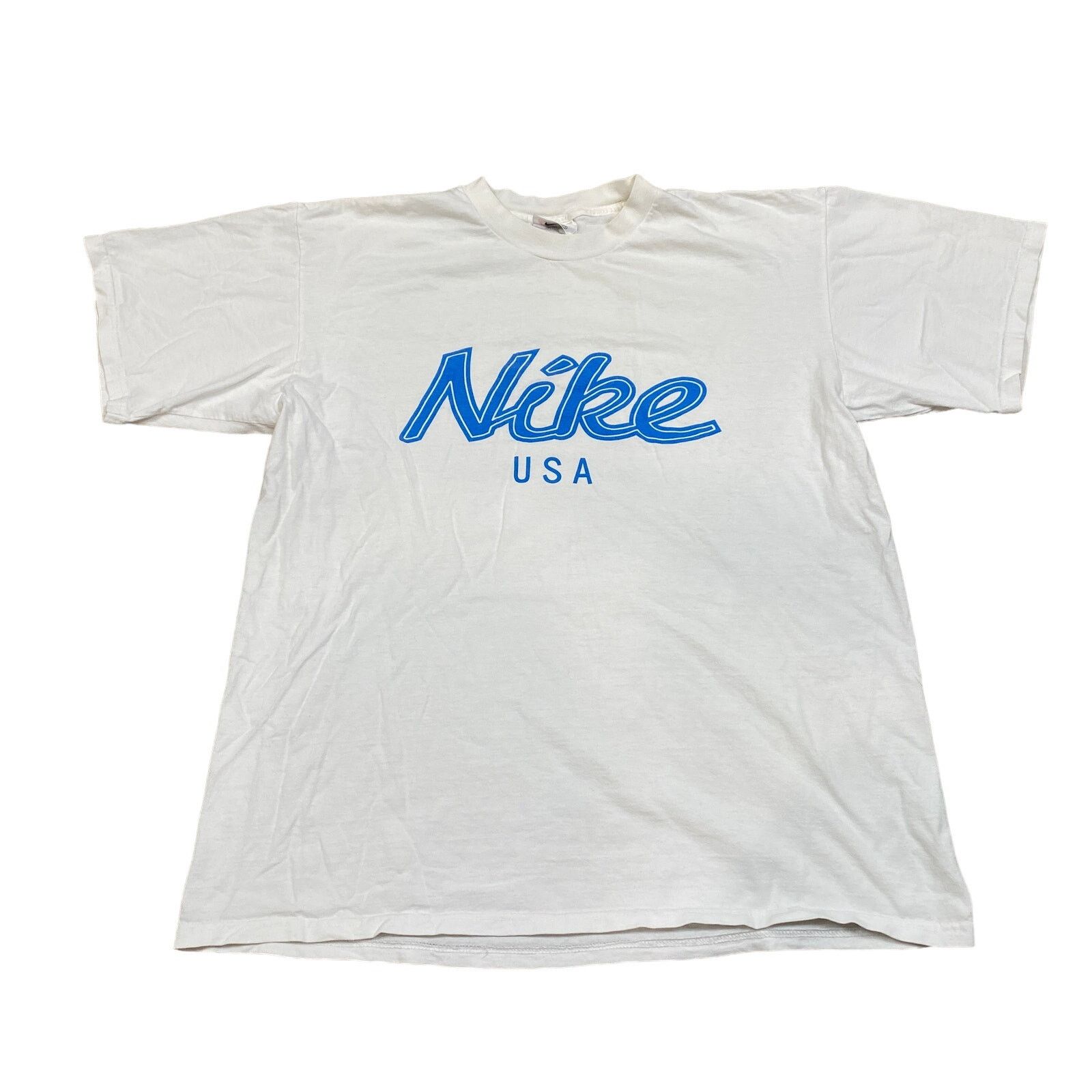 Nike × Vintage Vintage 90s Nike USA Spellout T Shirt Men's M Y2K Retro Size US M / EU 48-50 / 2 - 1 Thumbnail