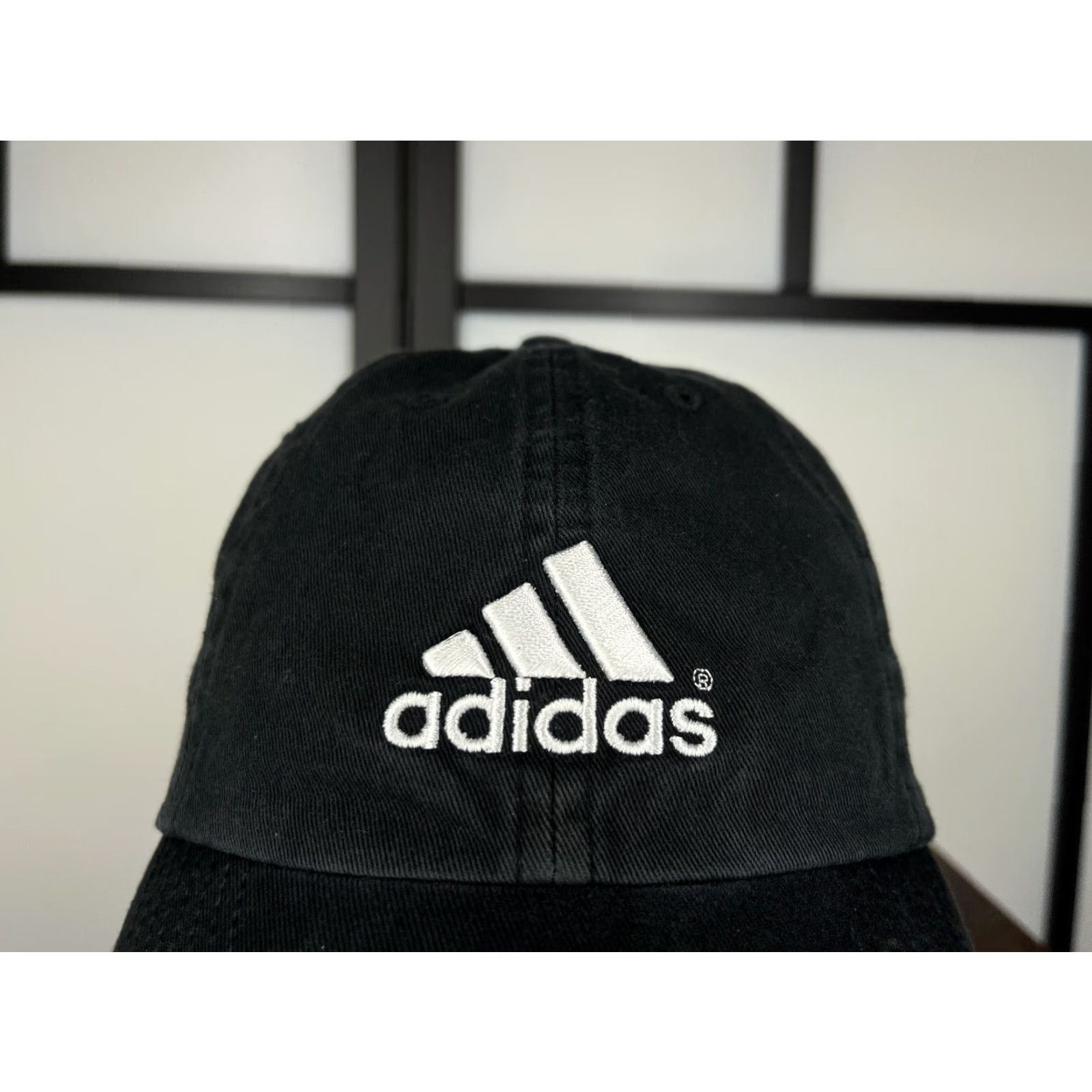 Adidas adidas Hat Cap Baseball Cap One Size Black 100% Cotton Twill Golf Golfers Outdoor Logo Adults Mens Size ONE SIZE - 2 Thumbnail
