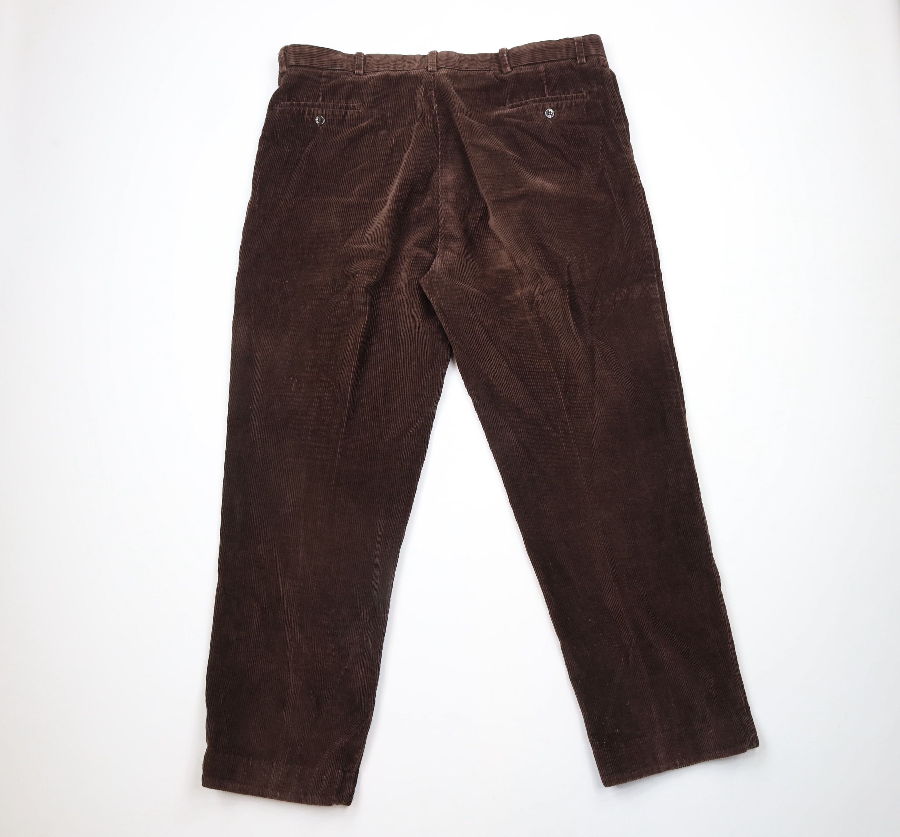 Vintage Vintage 90s Streetwear Pleated Wide Leg Corduroy Pants Size US 42 / EU 58 - 11 Thumbnail